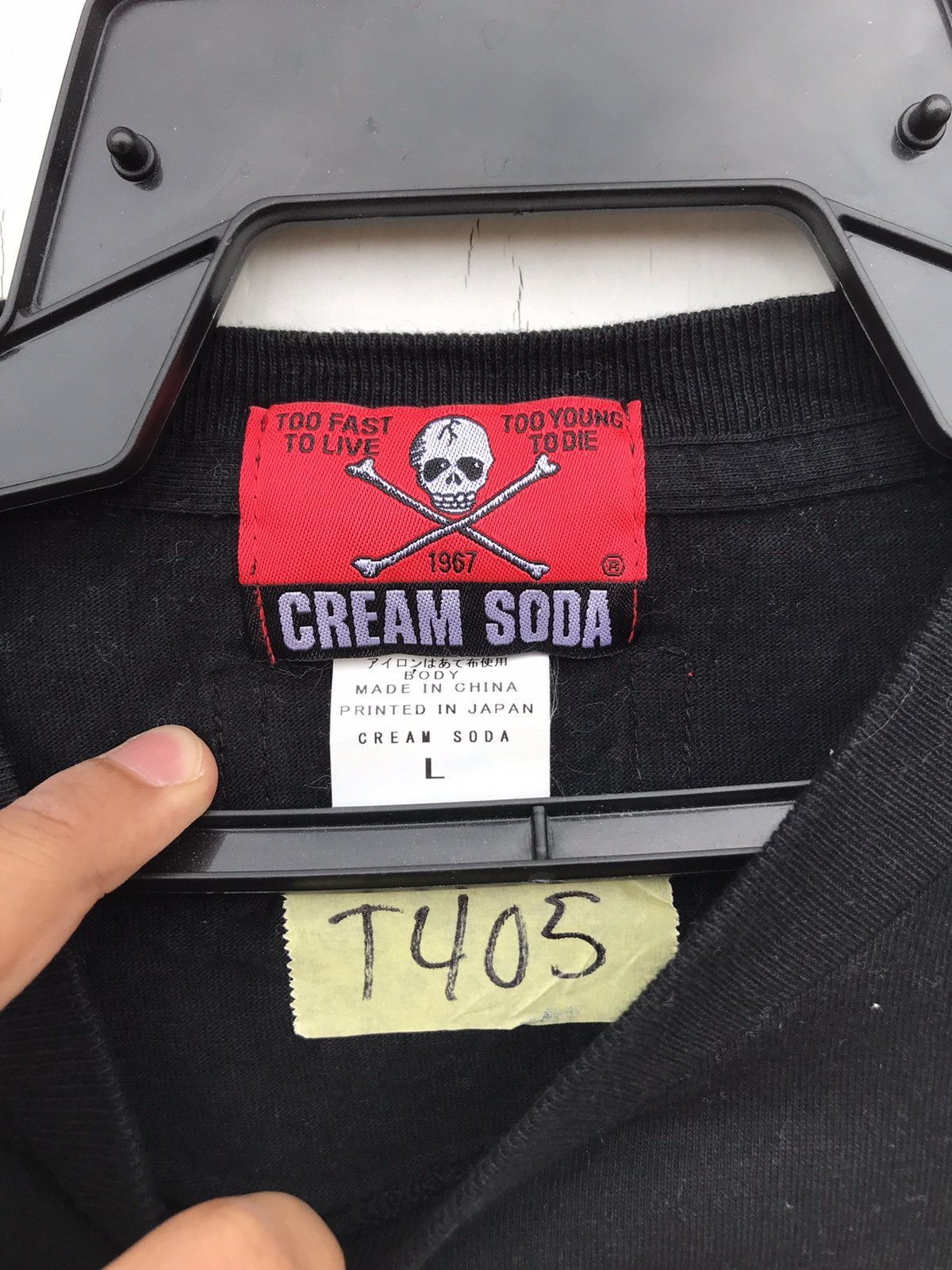 Band Tees Cream Soda Sun Faded Spellout Size US L / EU 52-54 / 3 - 3 Thumbnail