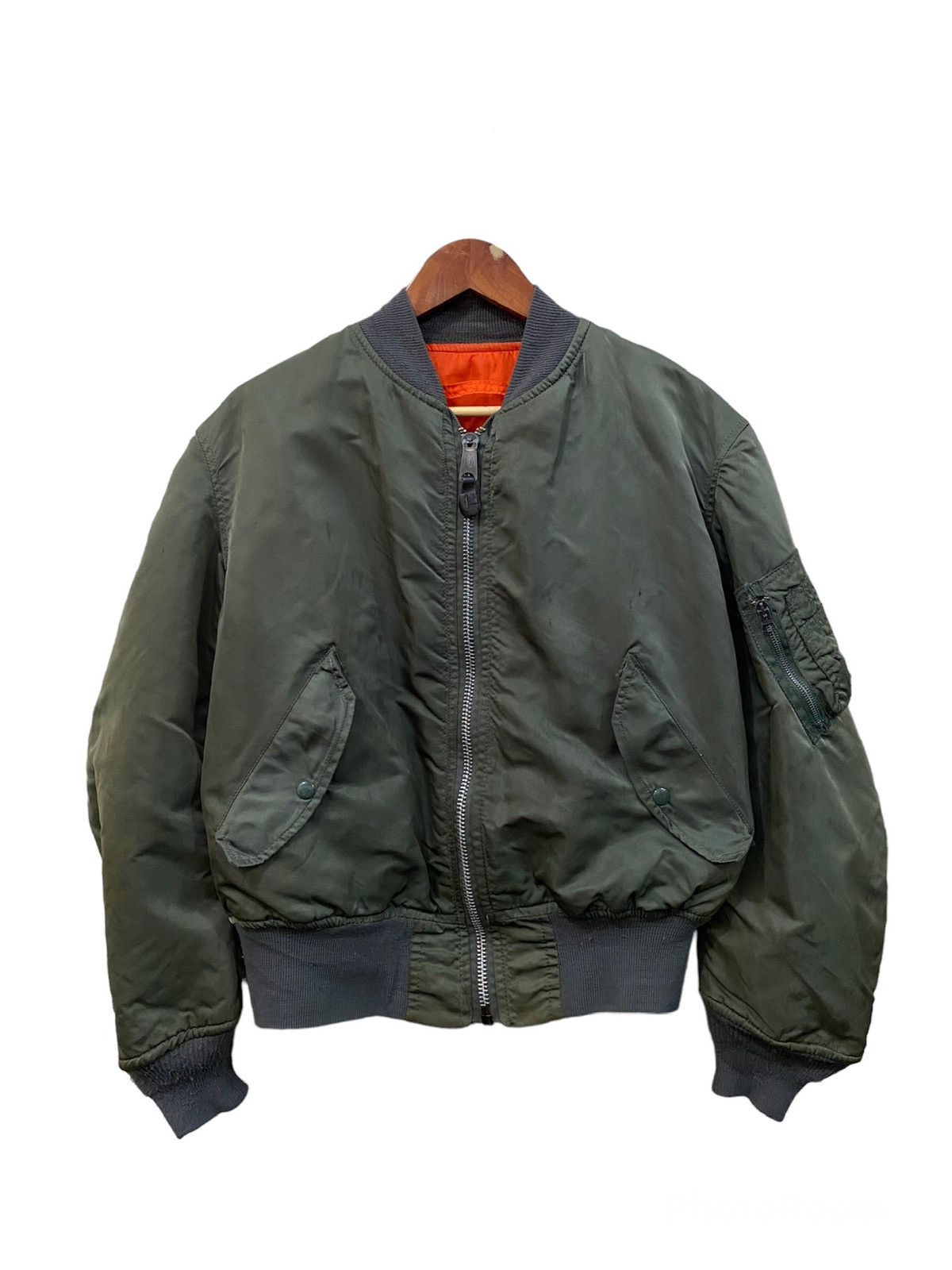 Alpha Industries Vintage MA-1 Alpha Industries Bomber Jacket Size US M / EU 48-50 / 2 - 1 Thumbnail