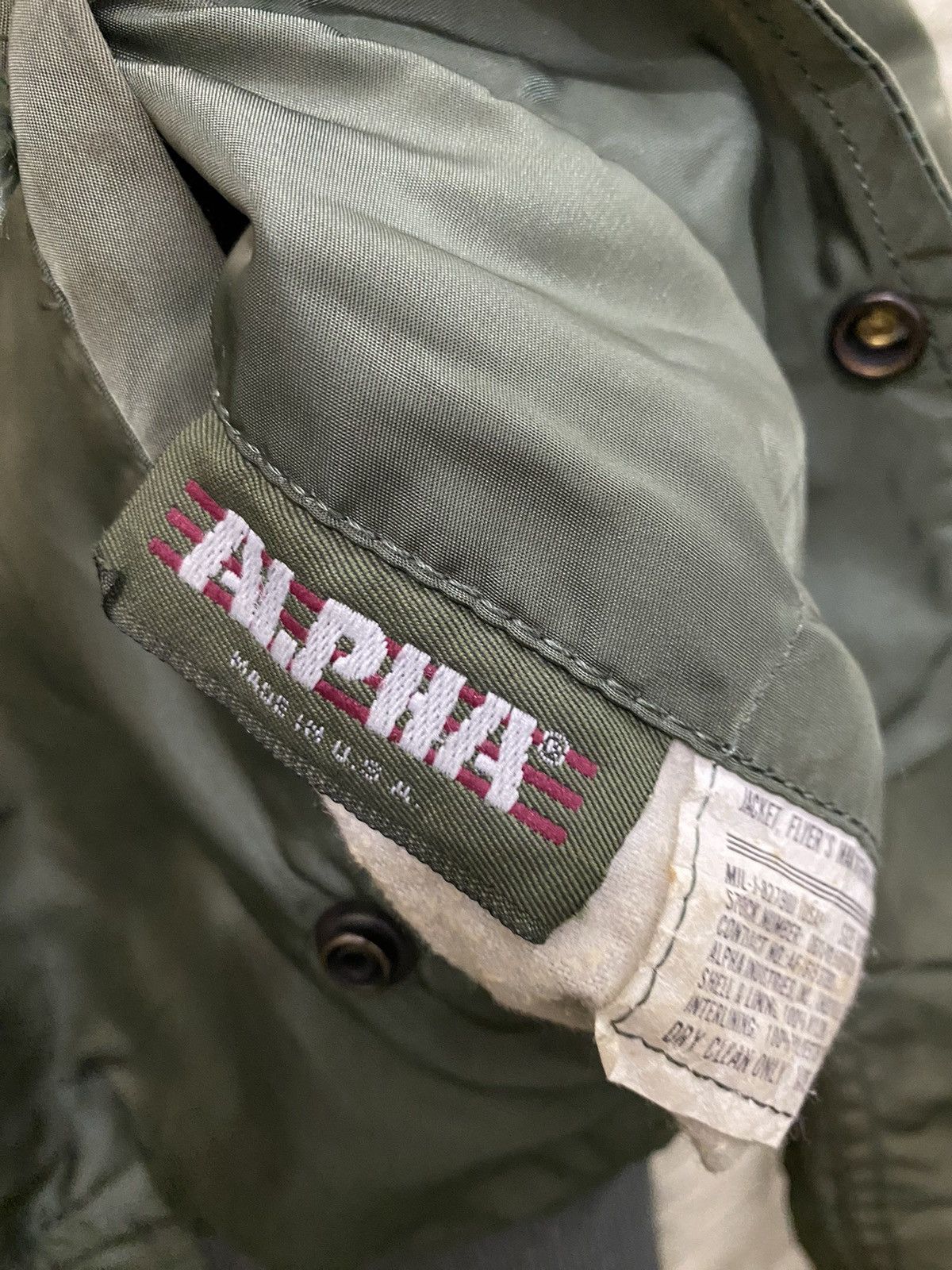 Alpha Industries Vintage MA-1 Alpha Industries Bomber Jacket Size US M / EU 48-50 / 2 - 9 Thumbnail