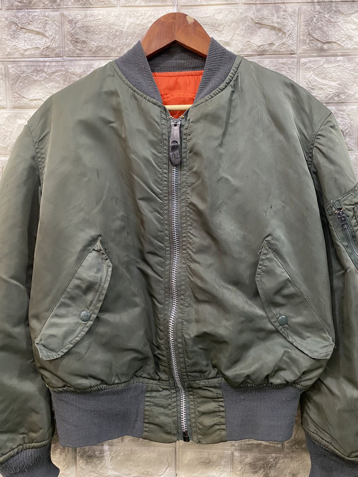 Alpha Industries Vintage MA-1 Alpha Industries Bomber Jacket Size US M / EU 48-50 / 2 - 3 Thumbnail