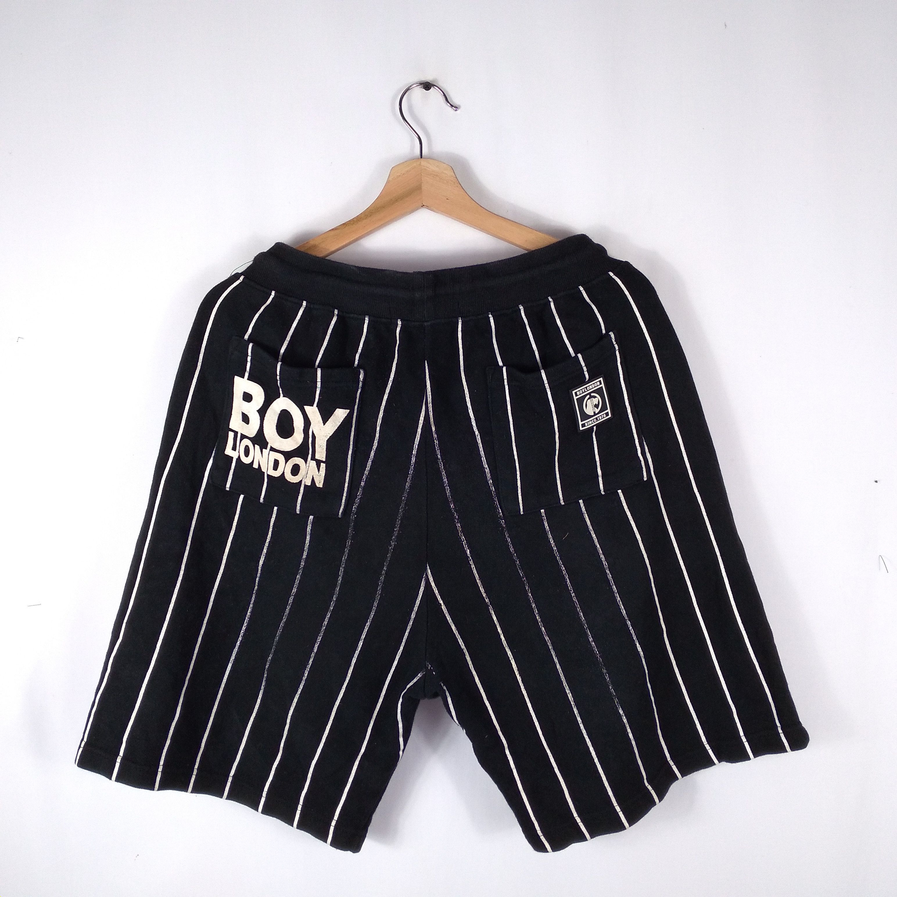 Boy London × Vintage Boy London Leave The Boy Alone OG Logo Stripes Shorts Pants Size US 36 / EU 52 - 9 Thumbnail