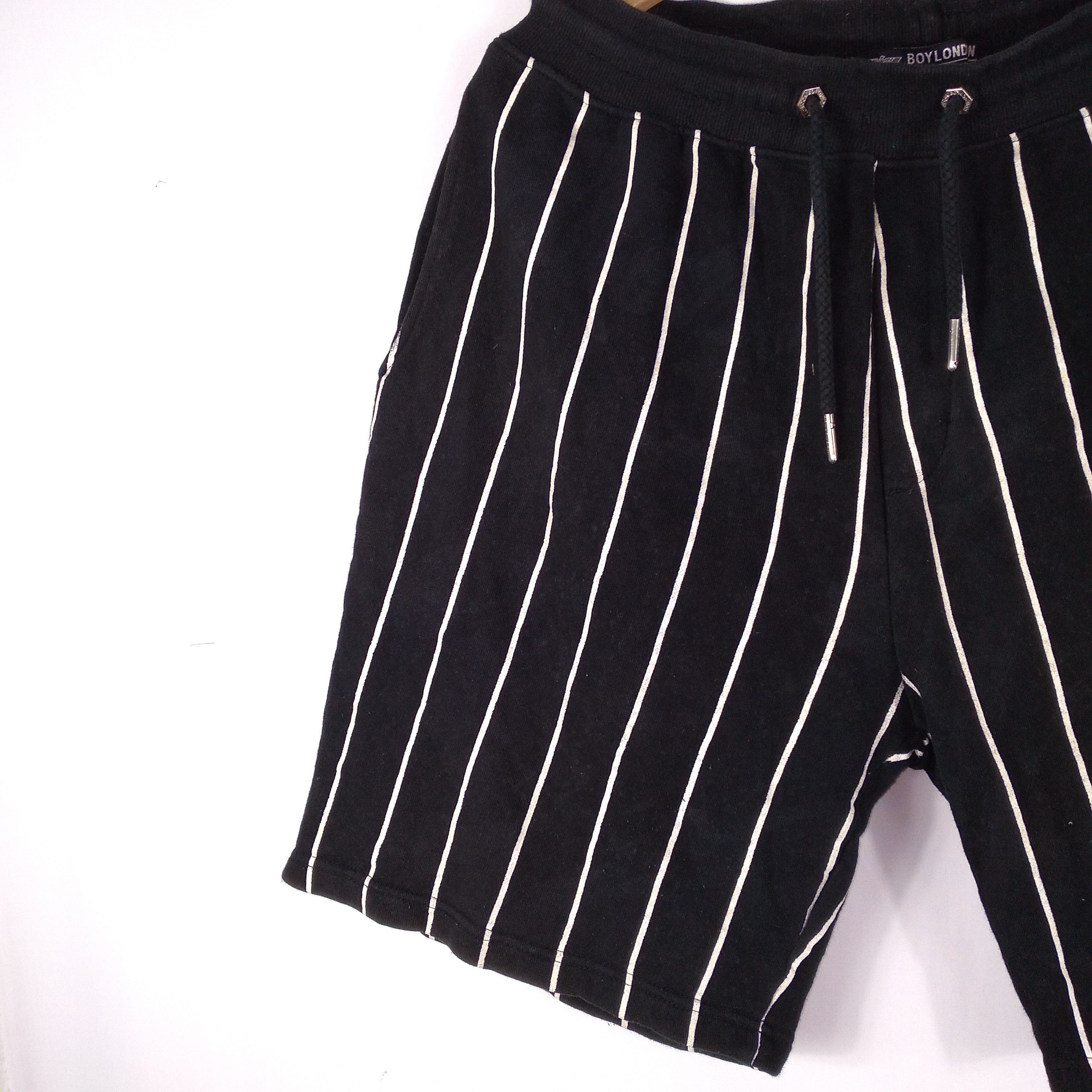 Boy London × Vintage Boy London Leave The Boy Alone OG Logo Stripes Shorts Pants Size US 36 / EU 52 - 4 Thumbnail