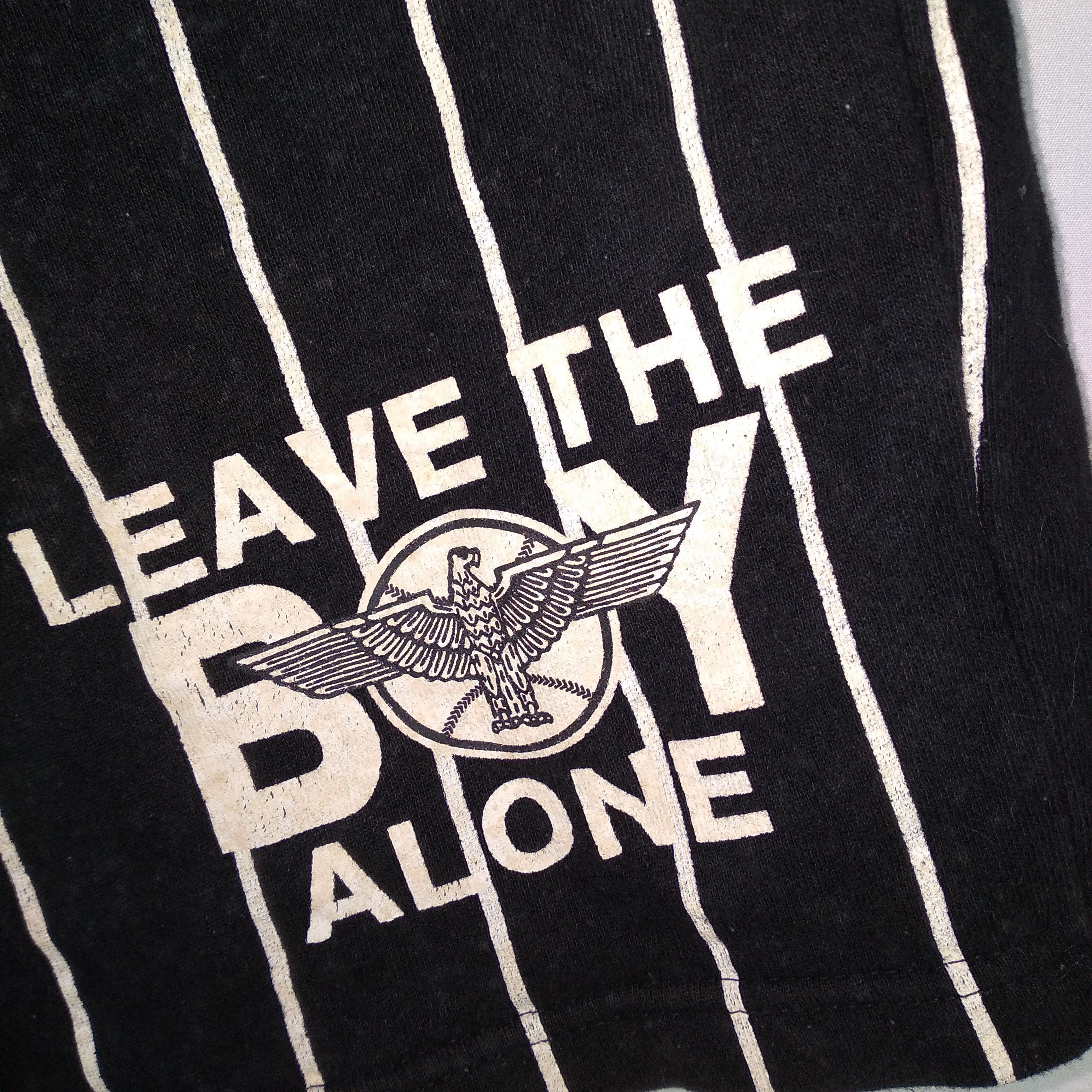 Boy London × Vintage Boy London Leave The Boy Alone OG Logo Stripes Shorts Pants Size US 36 / EU 52 - 6 Thumbnail