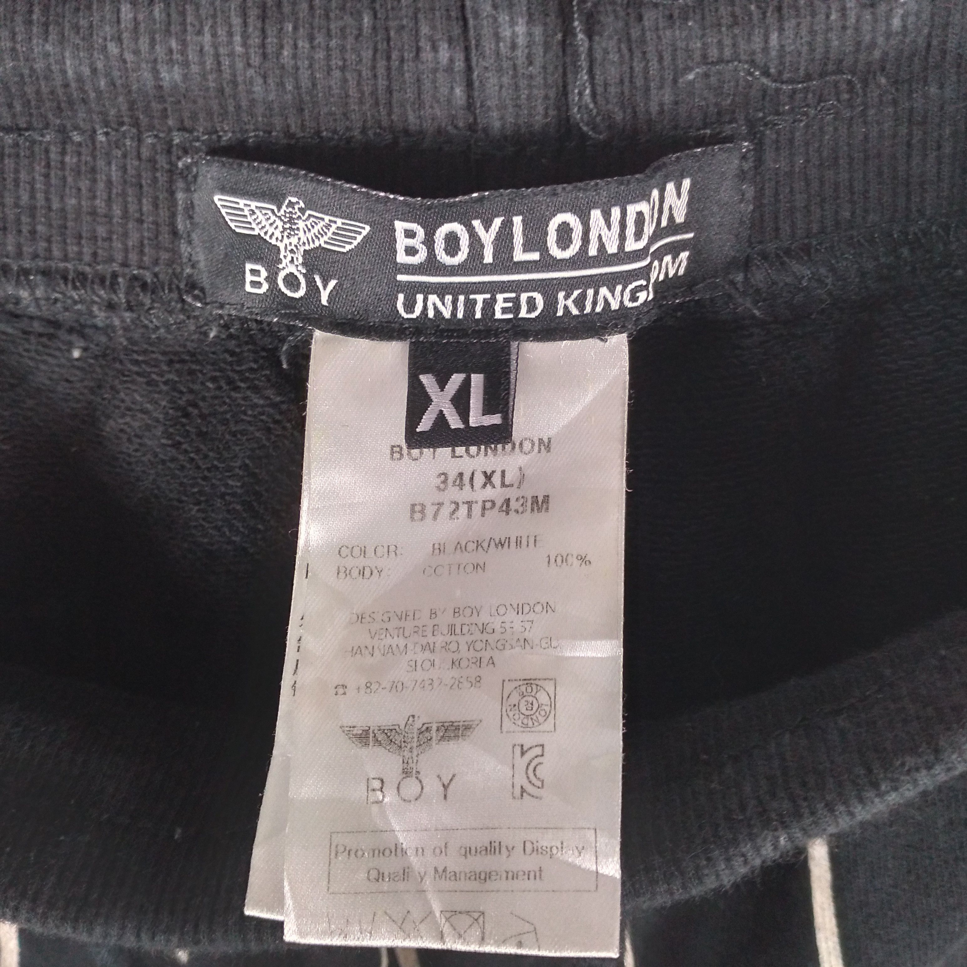 Boy London × Vintage Boy London Leave The Boy Alone OG Logo Stripes Shorts Pants Size US 36 / EU 52 - 16 Thumbnail