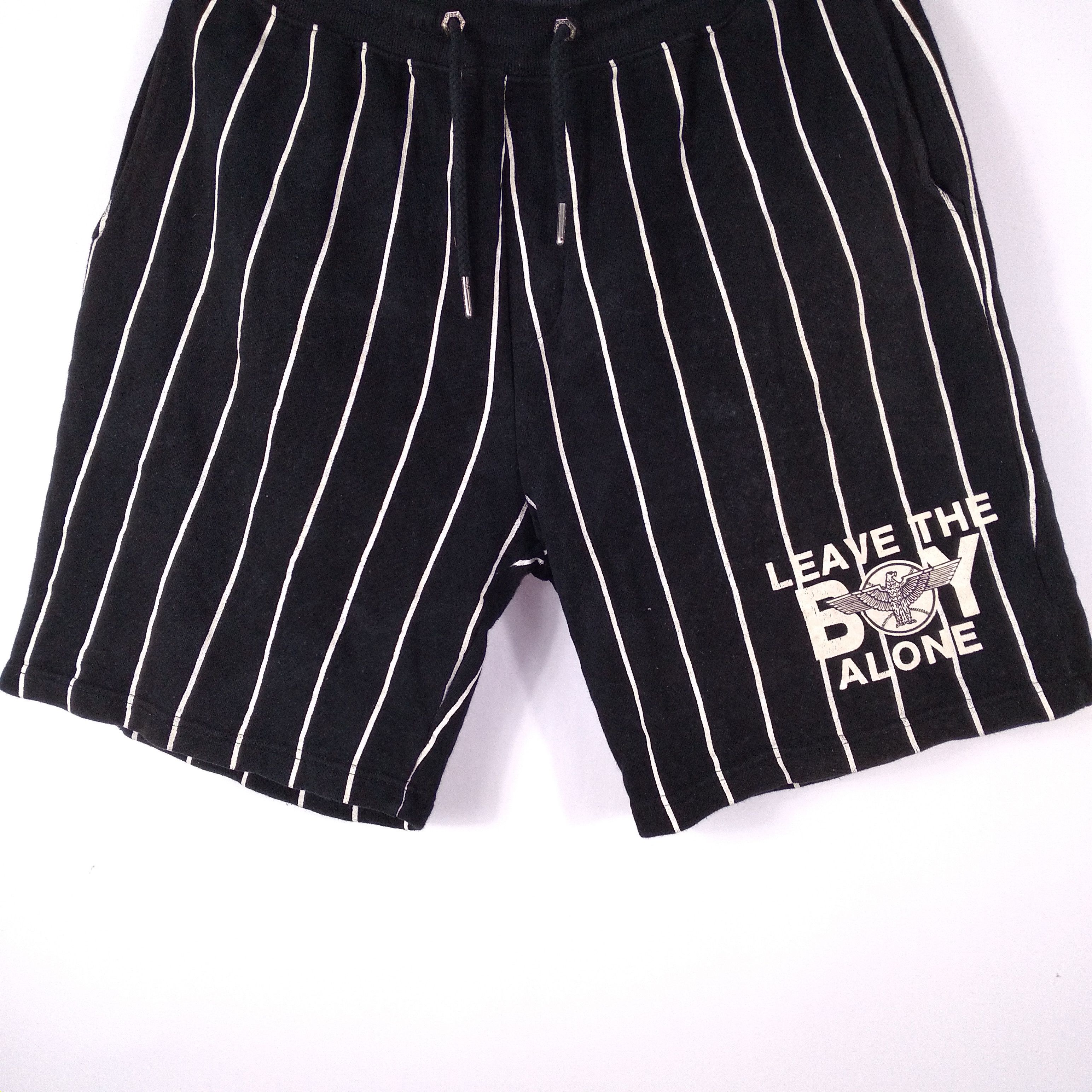 Boy London × Vintage Boy London Leave The Boy Alone OG Logo Stripes Shorts Pants Size US 36 / EU 52 - 3 Thumbnail