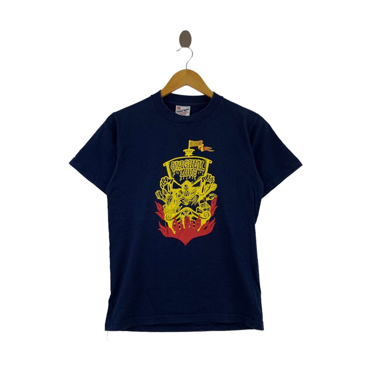 Japanese Brand Vintage 90s ORIGINAL LOVE Japanese Band USA Blue T Shirt Size US S / EU 44-46 / 1 - 1 Thumbnail