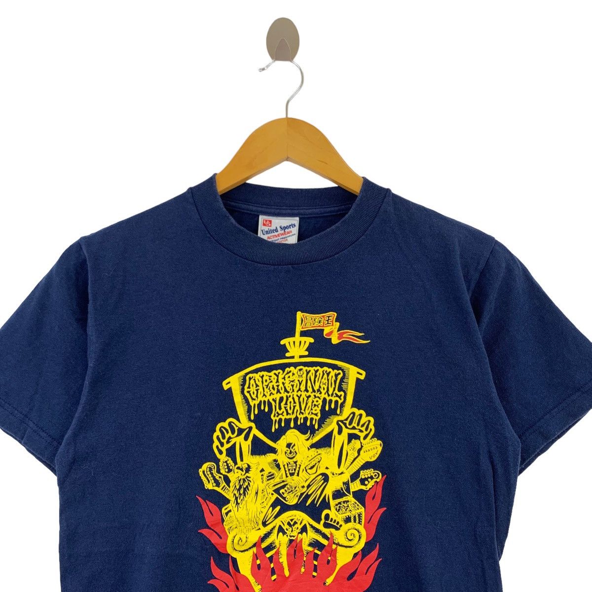 Japanese Brand Vintage 90s ORIGINAL LOVE Japanese Band USA Blue T Shirt Size US S / EU 44-46 / 1 - 2 Thumbnail