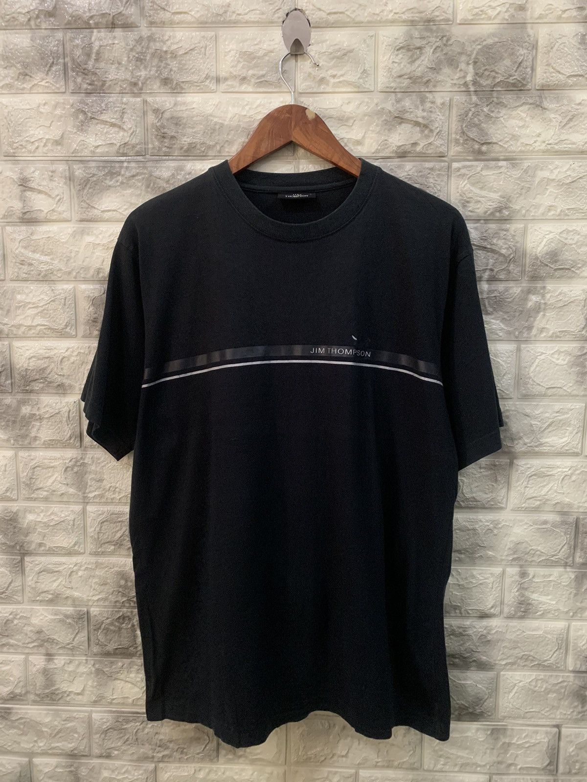 image of Jim Thompson Black Tee, Men's (Size Medium)