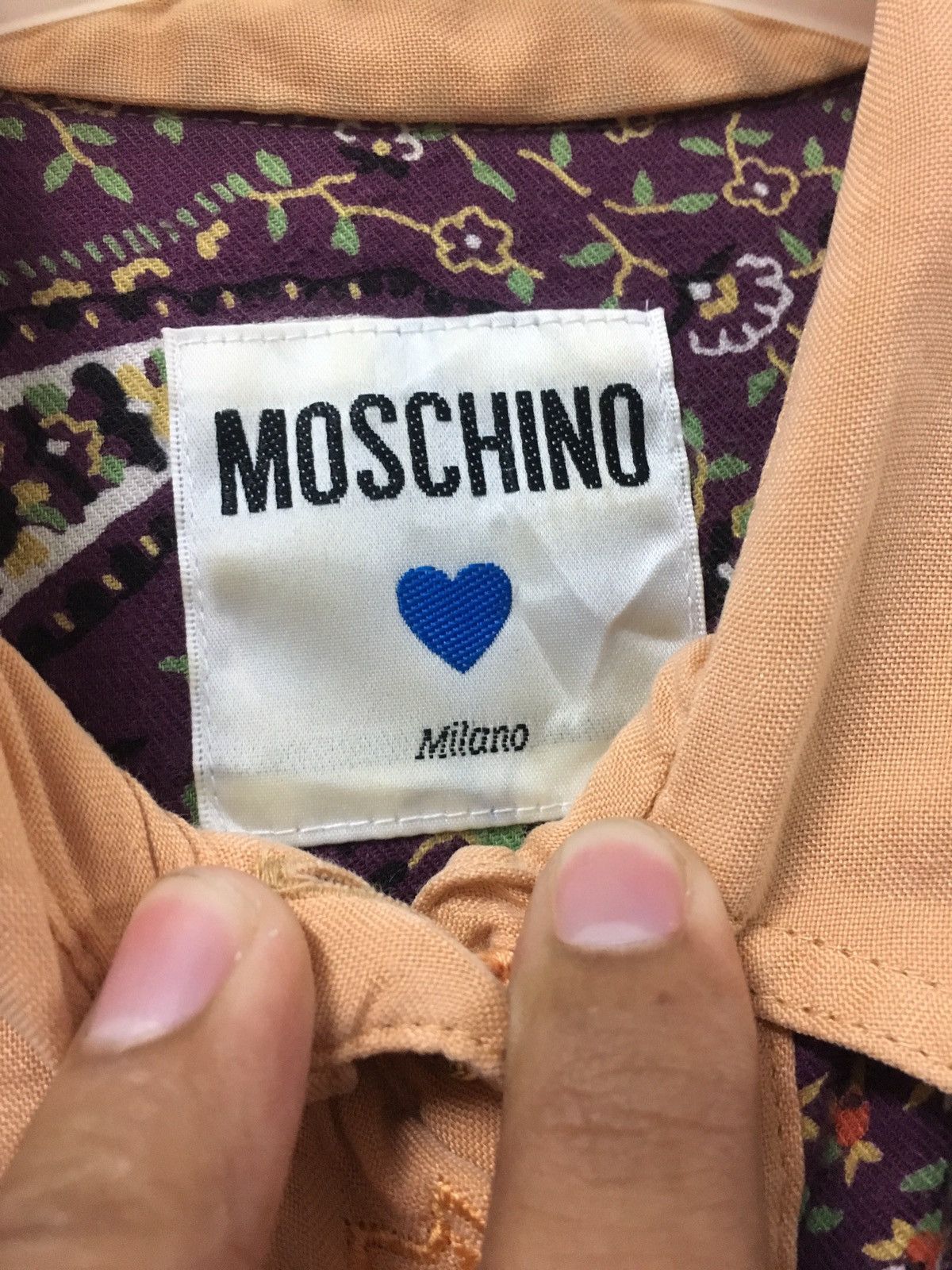 Moschino × Vintage Vintage Flannel Moschino patchwork design Size US L / EU 52-54 / 3 - 2 Thumbnail