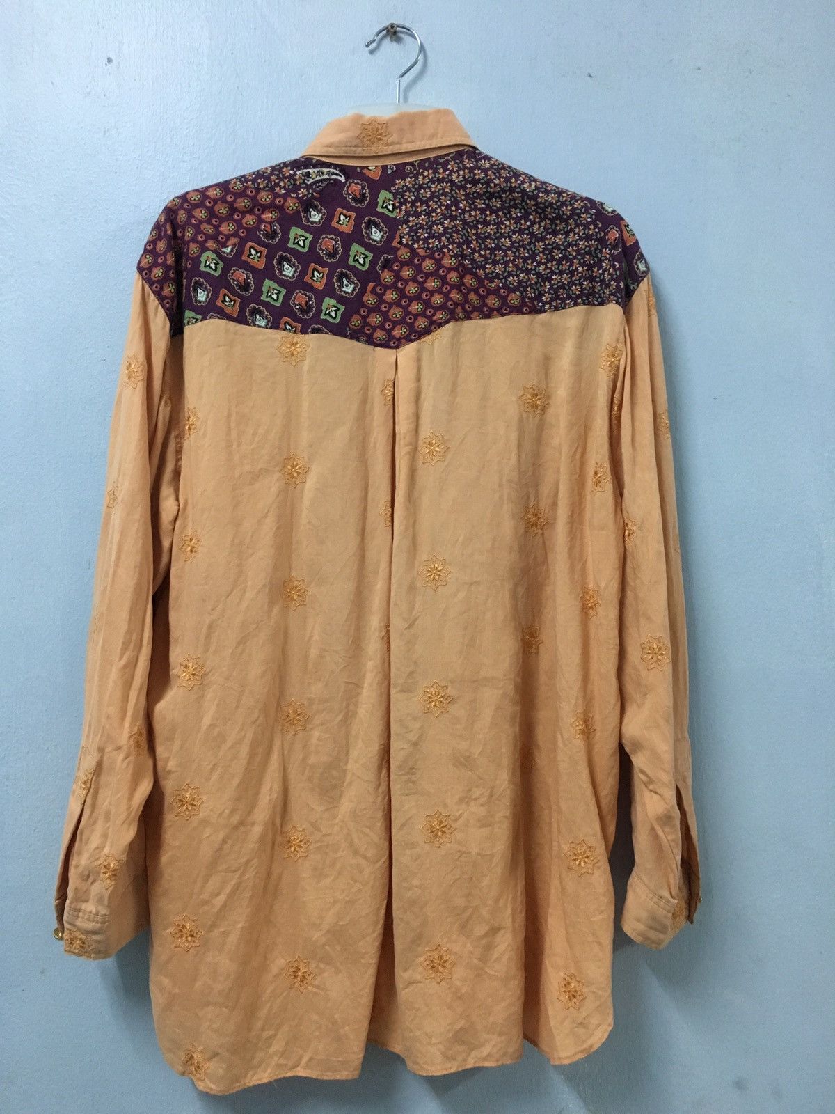 Moschino × Vintage Vintage Flannel Moschino patchwork design Size US L / EU 52-54 / 3 - 8 Thumbnail