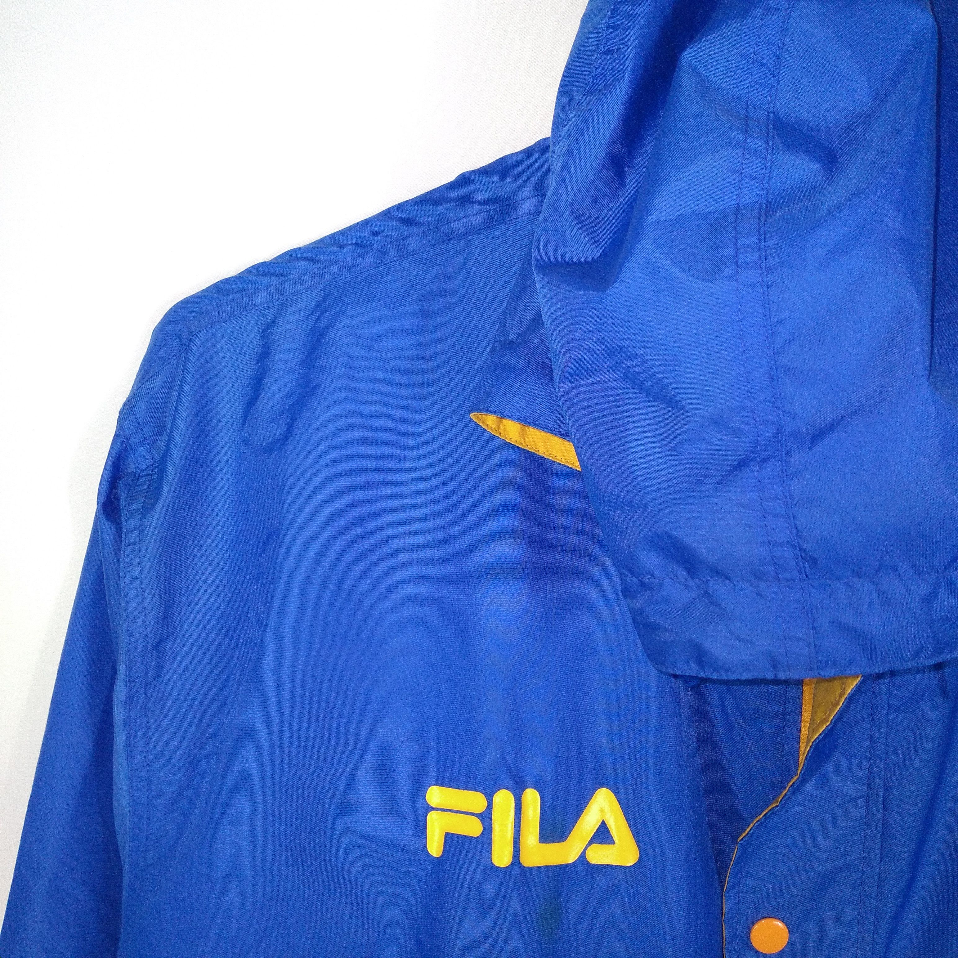 Fila Vintage FILA Windbreaker Raincoats Outdoor Hoodie Jacket Size US XXL / EU 58 / 5 - 9 Thumbnail