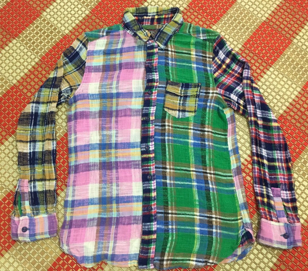 Japanese Brand × Vintage Flannel Cube Sugar Patchwork like needles style Size US M / EU 48-50 / 2 - 3 Thumbnail