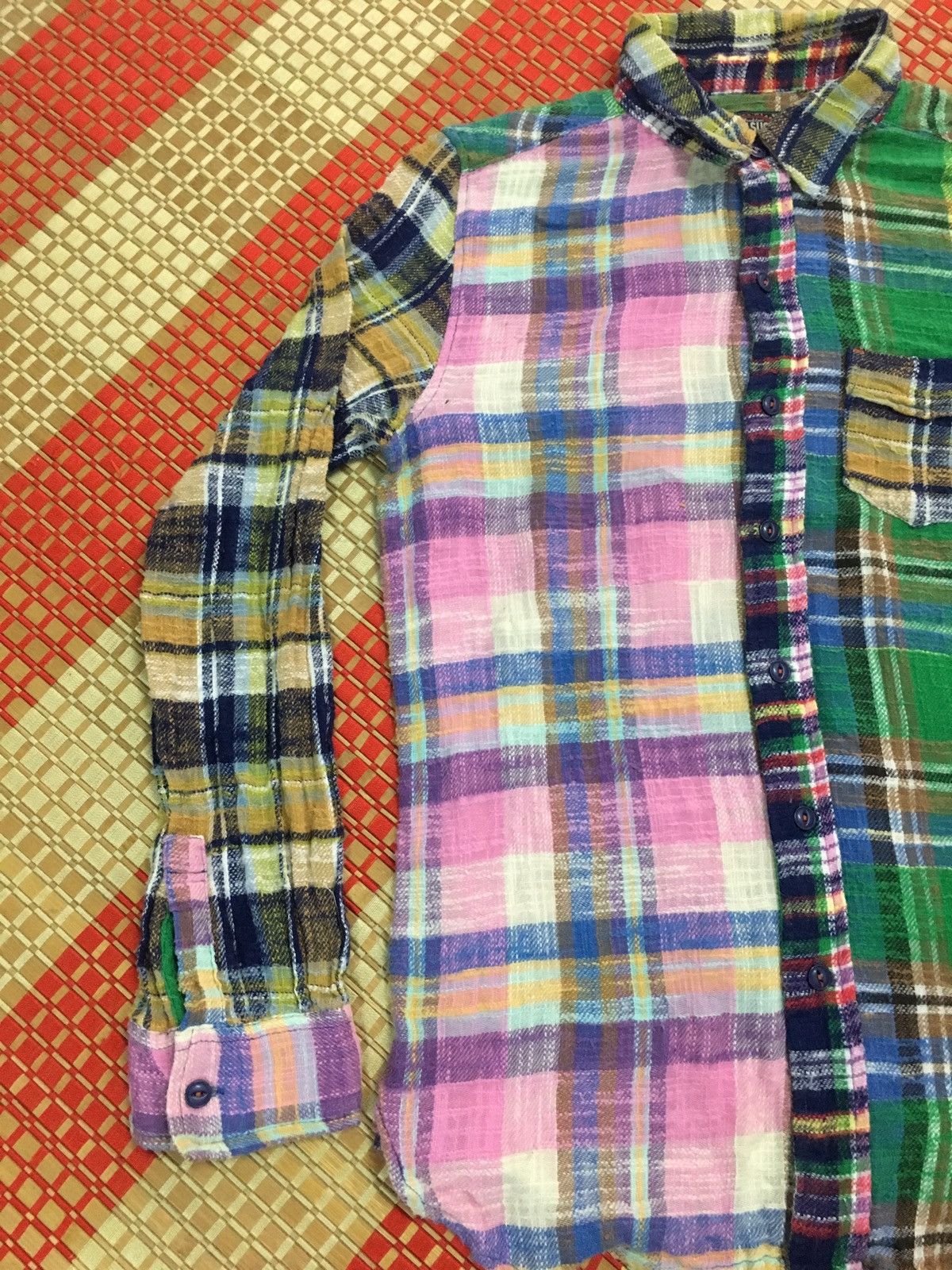 Japanese Brand × Vintage Flannel Cube Sugar Patchwork like needles style Size US M / EU 48-50 / 2 - 4 Thumbnail