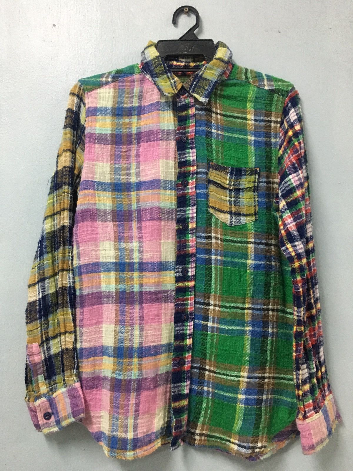 Japanese Brand × Vintage Flannel Cube Sugar Patchwork like needles style Size US M / EU 48-50 / 2 - 1 Thumbnail