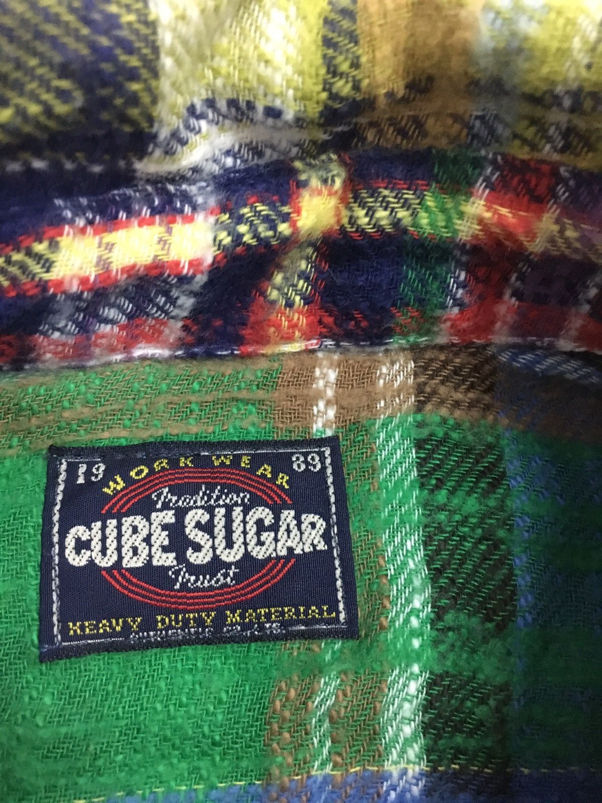 Japanese Brand × Vintage Flannel Cube Sugar Patchwork like needles style Size US M / EU 48-50 / 2 - 2 Thumbnail