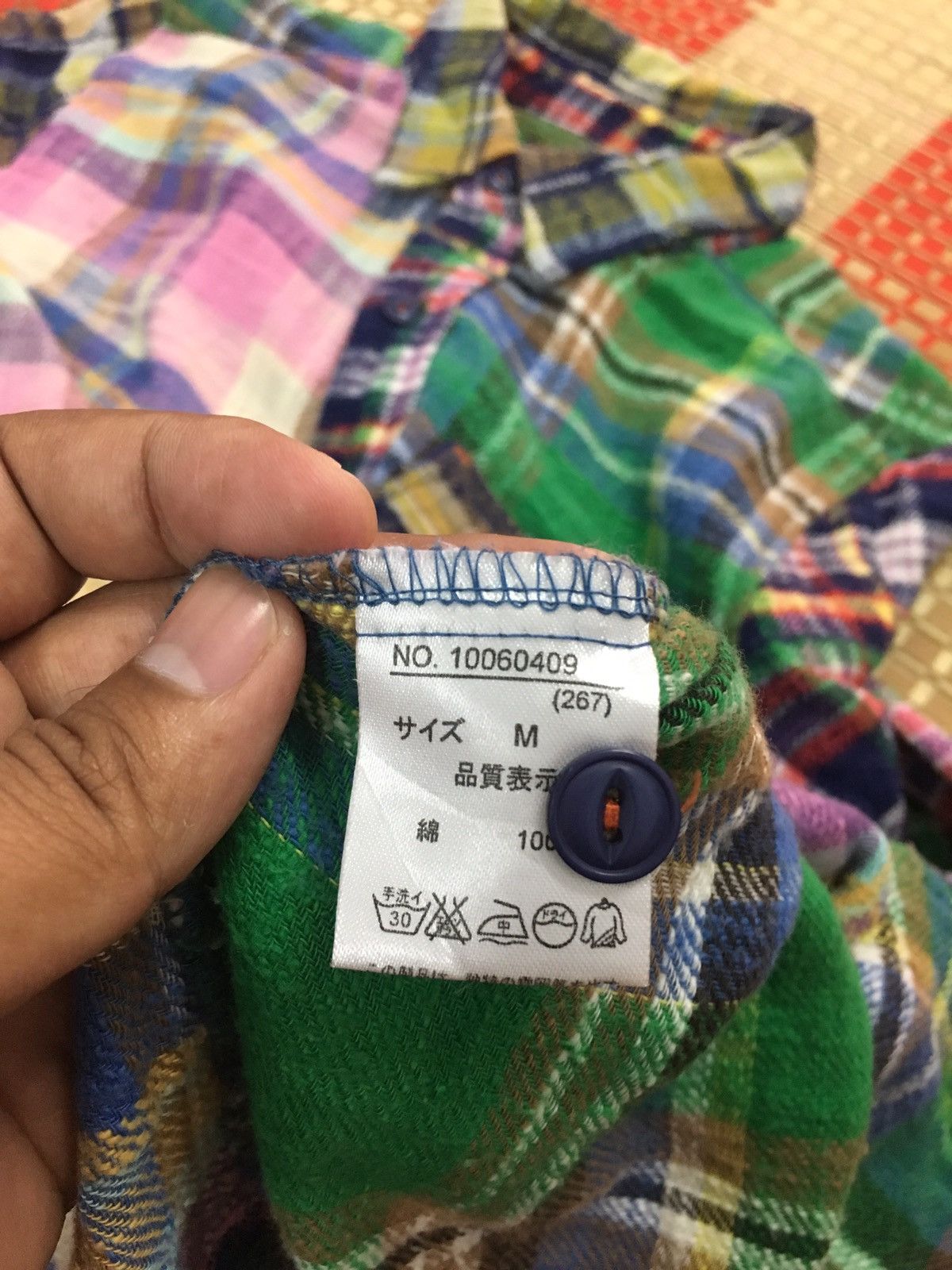 Japanese Brand × Vintage Flannel Cube Sugar Patchwork like needles style Size US M / EU 48-50 / 2 - 6 Thumbnail