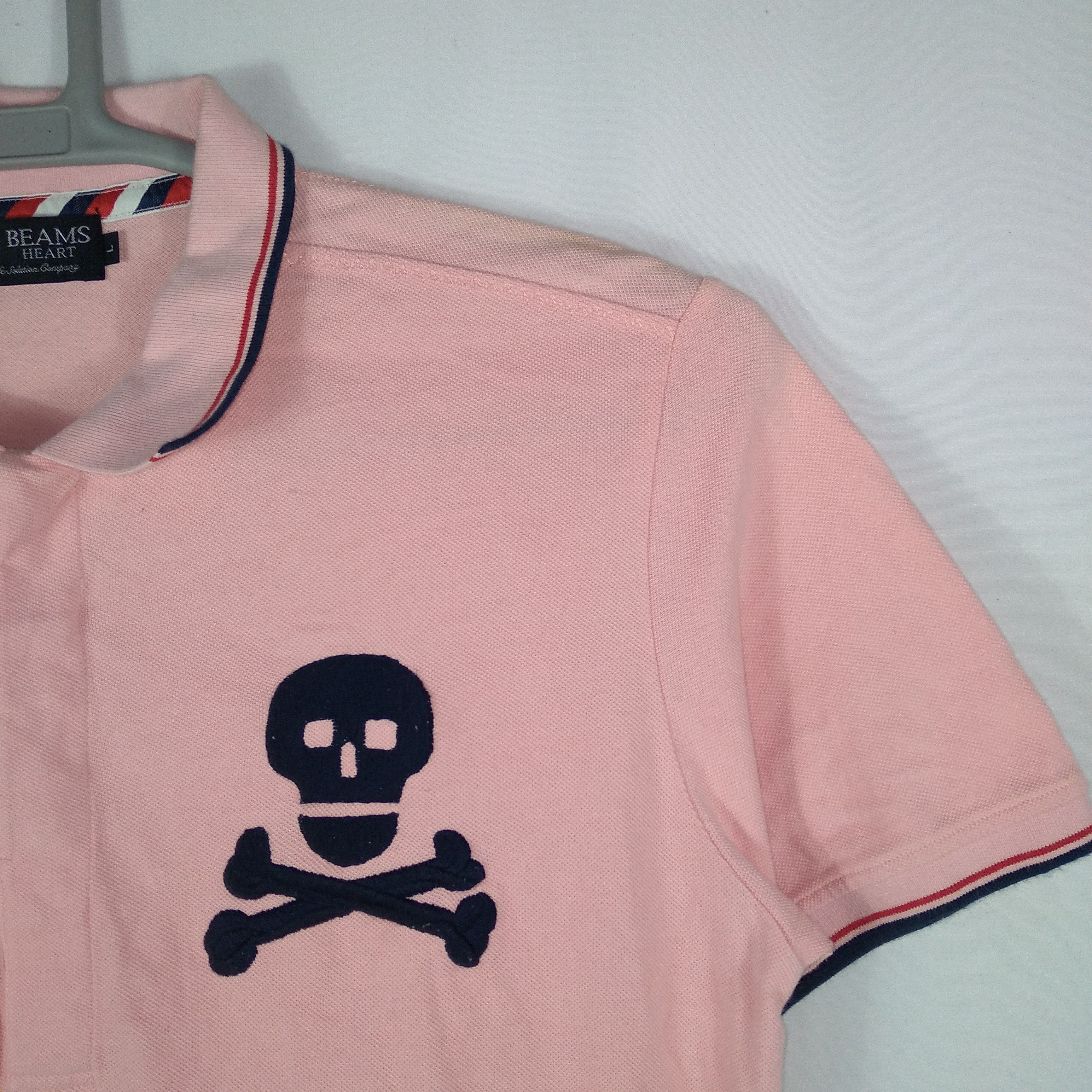 Beams Plus × Japanese Brand × Vintage Beams Plus Skull Inspired Like Mastermind Polo Shirts Size US S / EU 44-46 / 1 - 2 Thumbnail