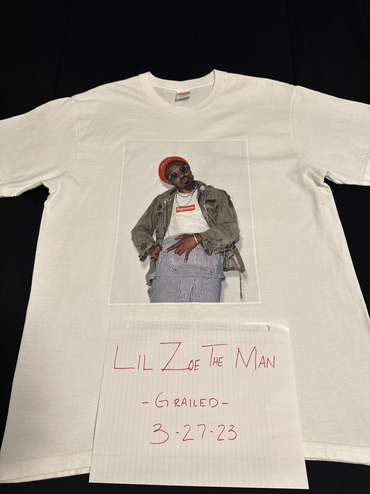 Supreme Andre 3000 Box Logo Tee Size US M / EU 48-50 / 2 - 4 Thumbnail