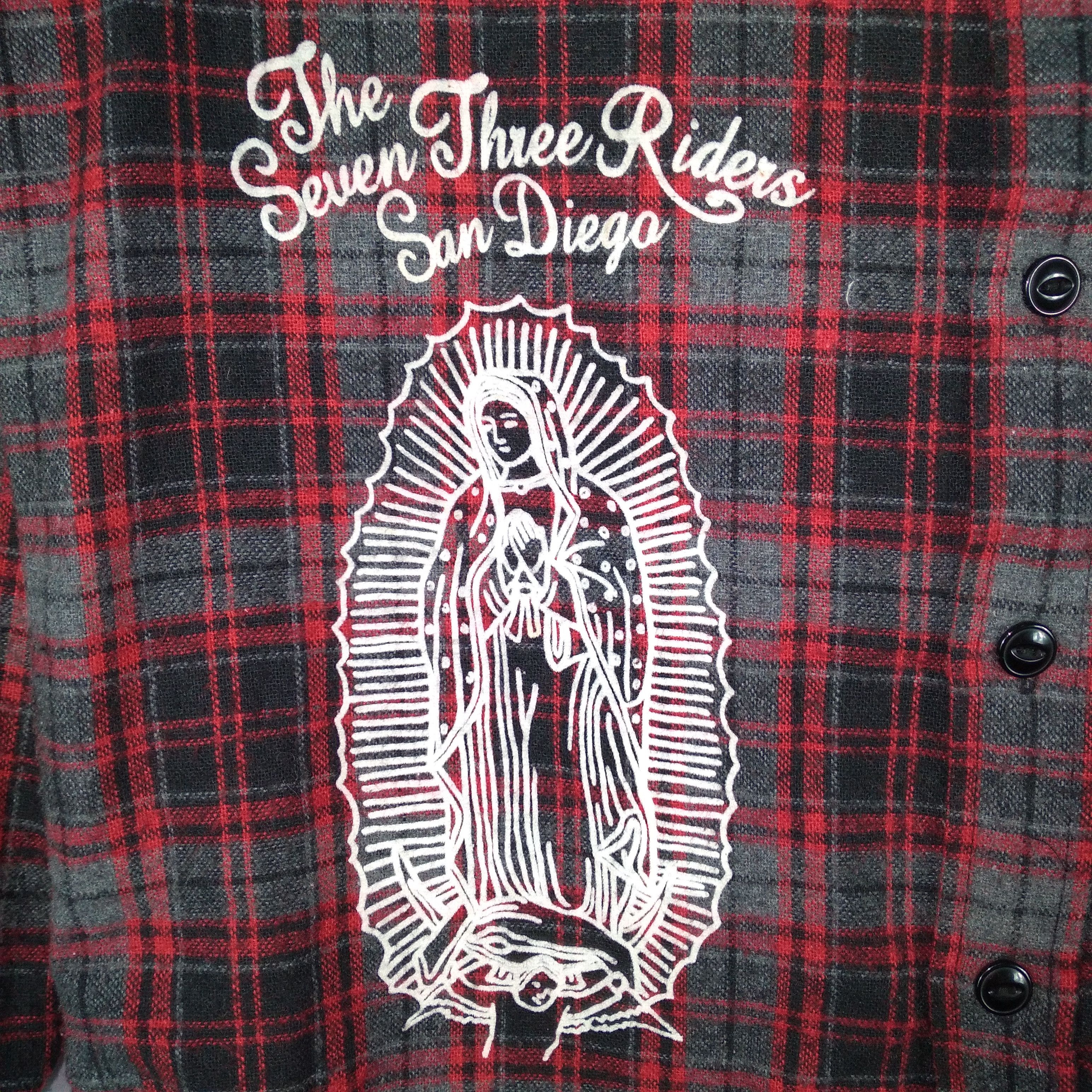 Flannel × Japanese Brand Vintage The Seven Three Jesus Prayer Flannel Size US S / EU 44-46 / 1 - 5 Thumbnail