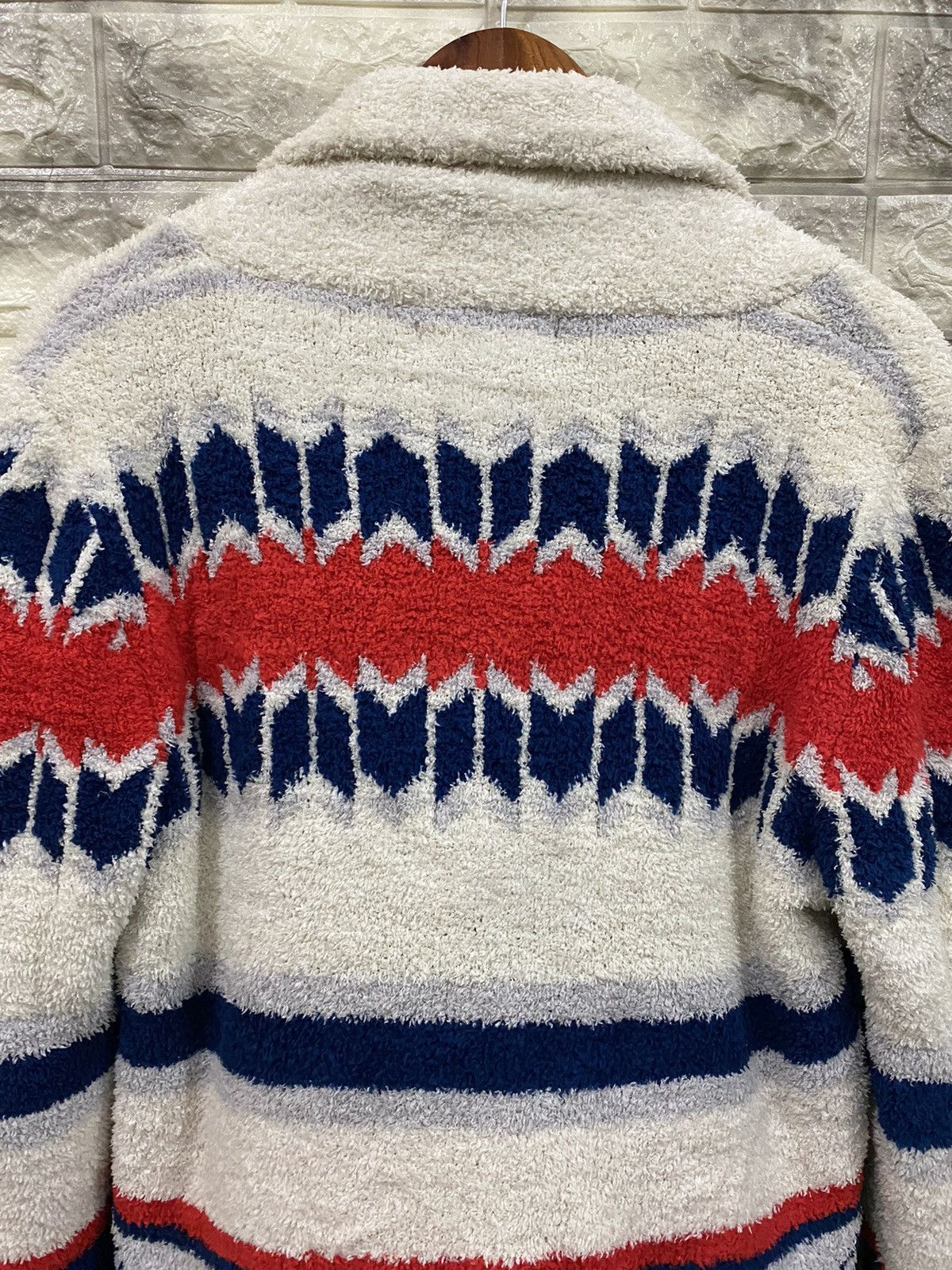 Designer Cavari A Printed Knit Jacket Size M / US 6-8 / IT 42-44 - 6 Thumbnail