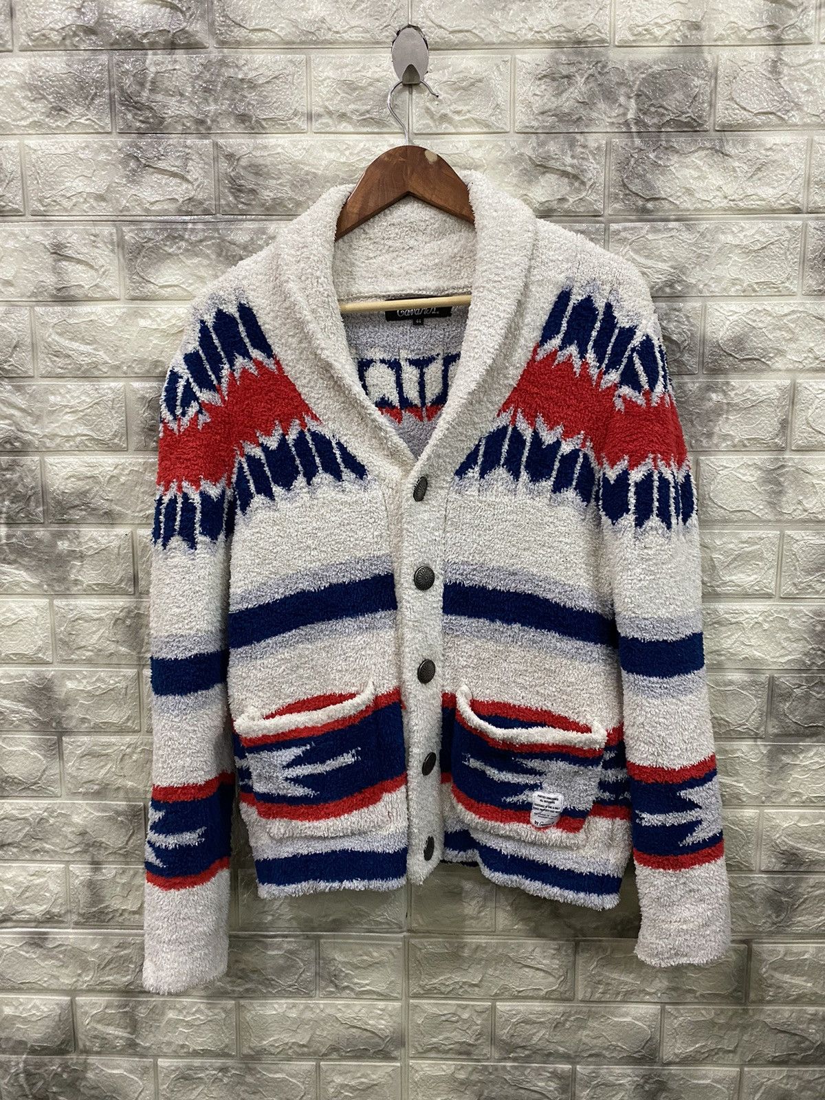 Designer Cavari A Printed Knit Jacket Size M / US 6-8 / IT 42-44 - 2 Thumbnail