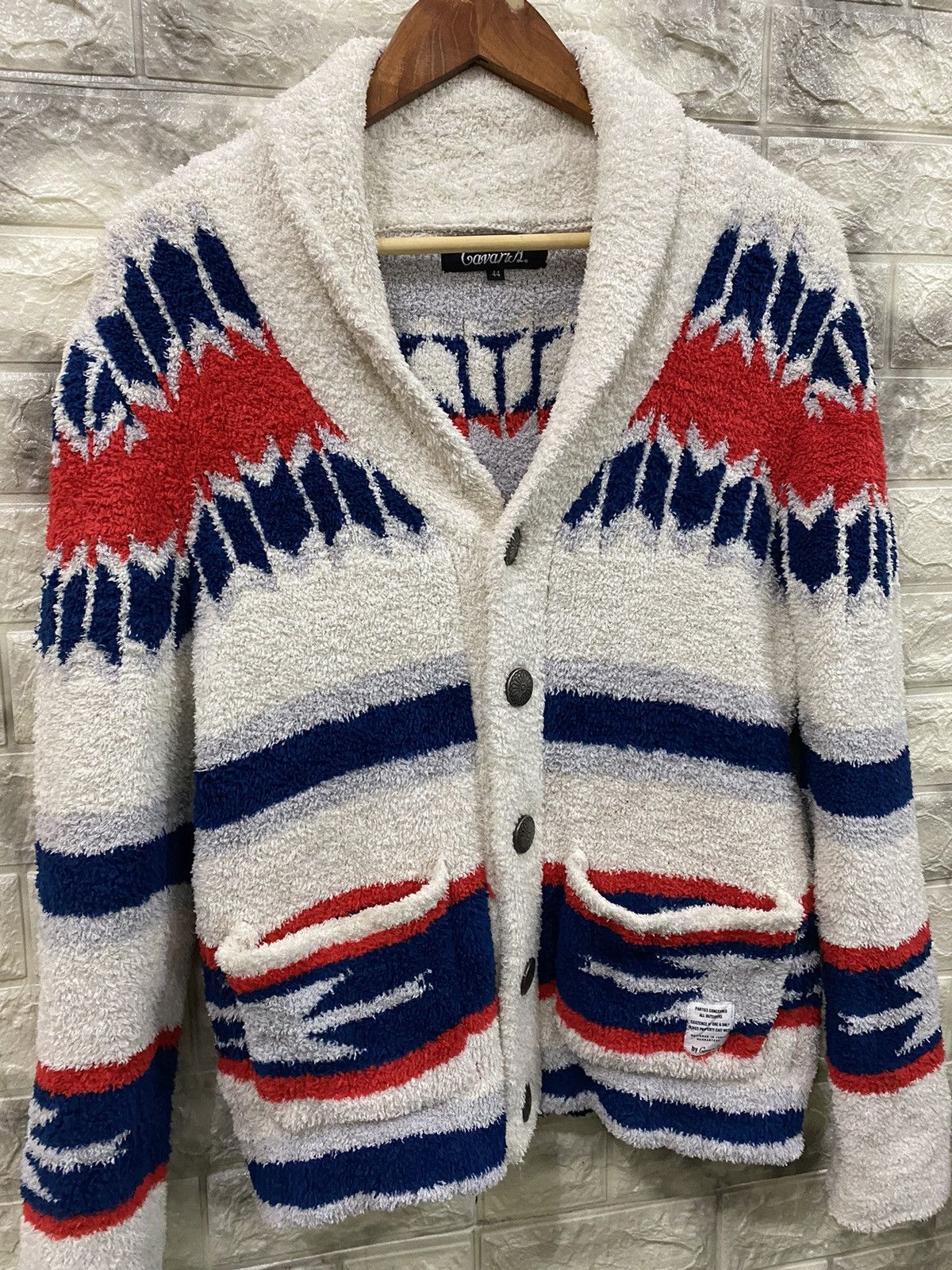 Designer Cavari A Printed Knit Jacket Size M / US 6-8 / IT 42-44 - 3 Thumbnail