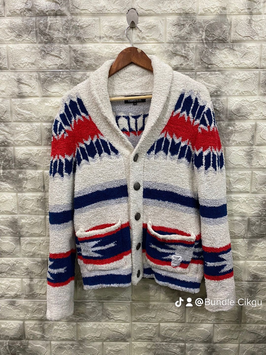 Designer Cavari A Printed Knit Jacket Size M / US 6-8 / IT 42-44 - 1 Thumbnail