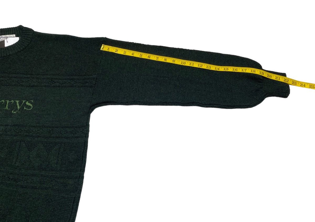 Burberry Vintage 90s Burberrys Cable Knit Big Logo Sweater Size US M / EU 48-50 / 2 - 8 Thumbnail