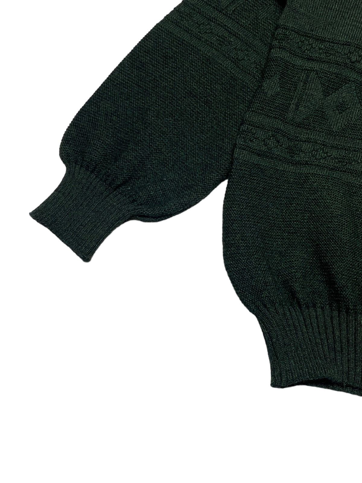 Burberry Vintage 90s Burberrys Cable Knit Big Logo Sweater Size US M / EU 48-50 / 2 - 15 Thumbnail