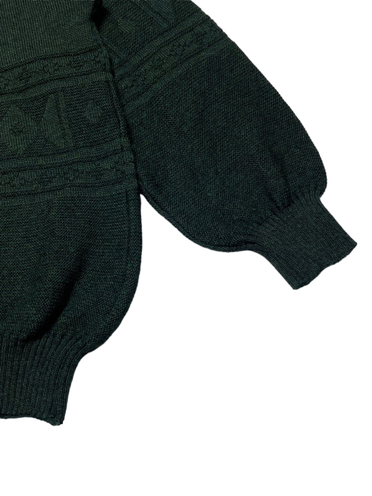 Burberry Vintage 90s Burberrys Cable Knit Big Logo Sweater Size US M / EU 48-50 / 2 - 16 Thumbnail