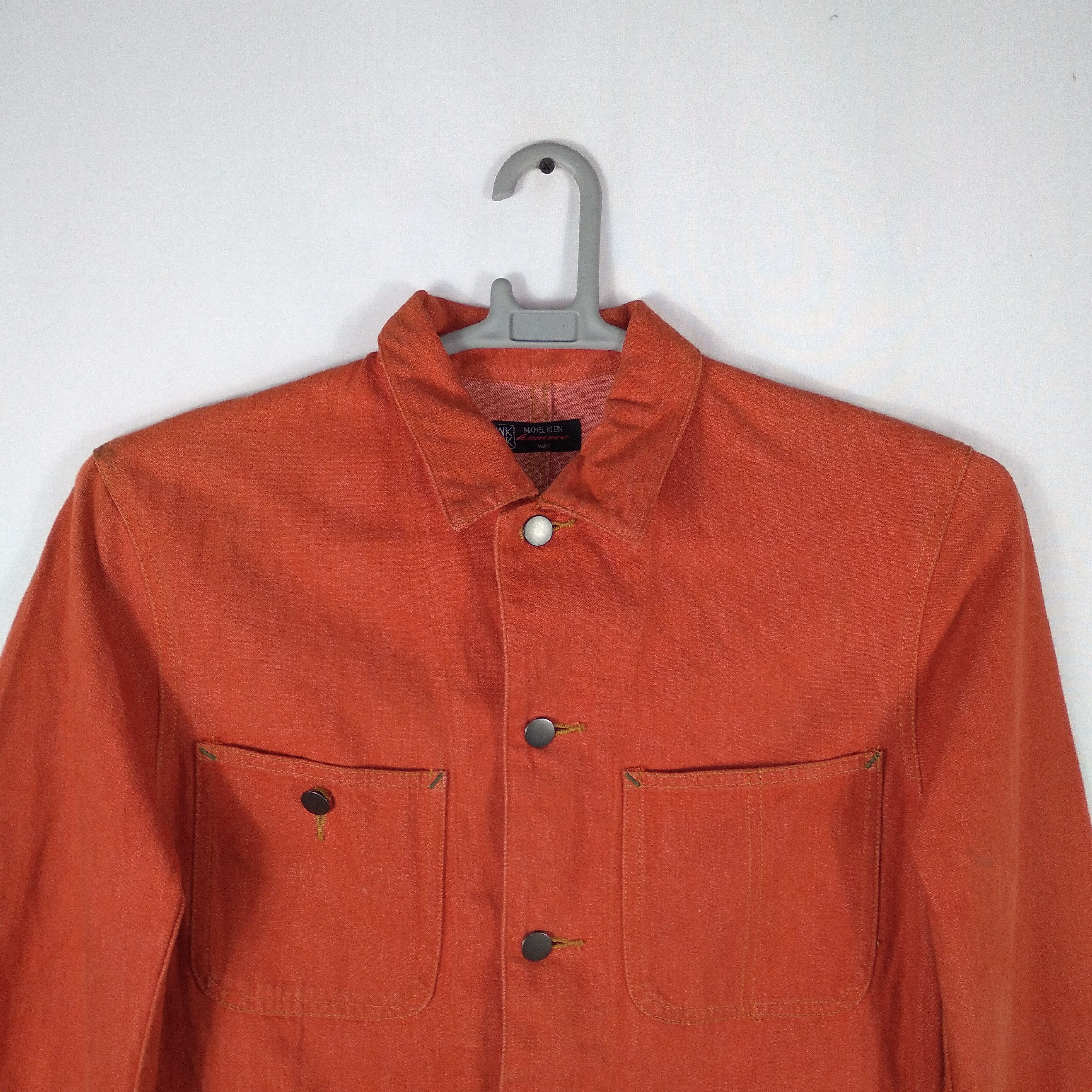 Designer × Michel Klein × Vintage Vintage Michel Klein Homme Four Pockets Chore Jackets Size US S / EU 44-46 / 1 - 2 Thumbnail