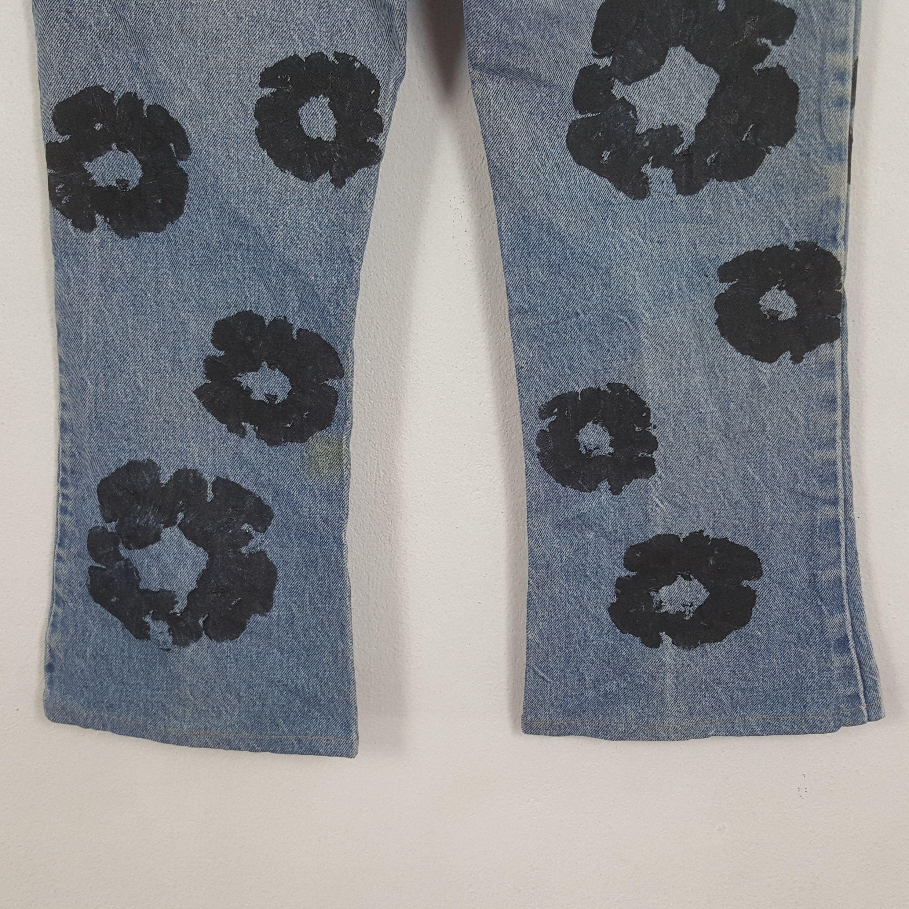 Levi's × Vintage Vintage Levi's American Style Custom Flower Art Denim Jeans Size US 33 - 6 Thumbnail