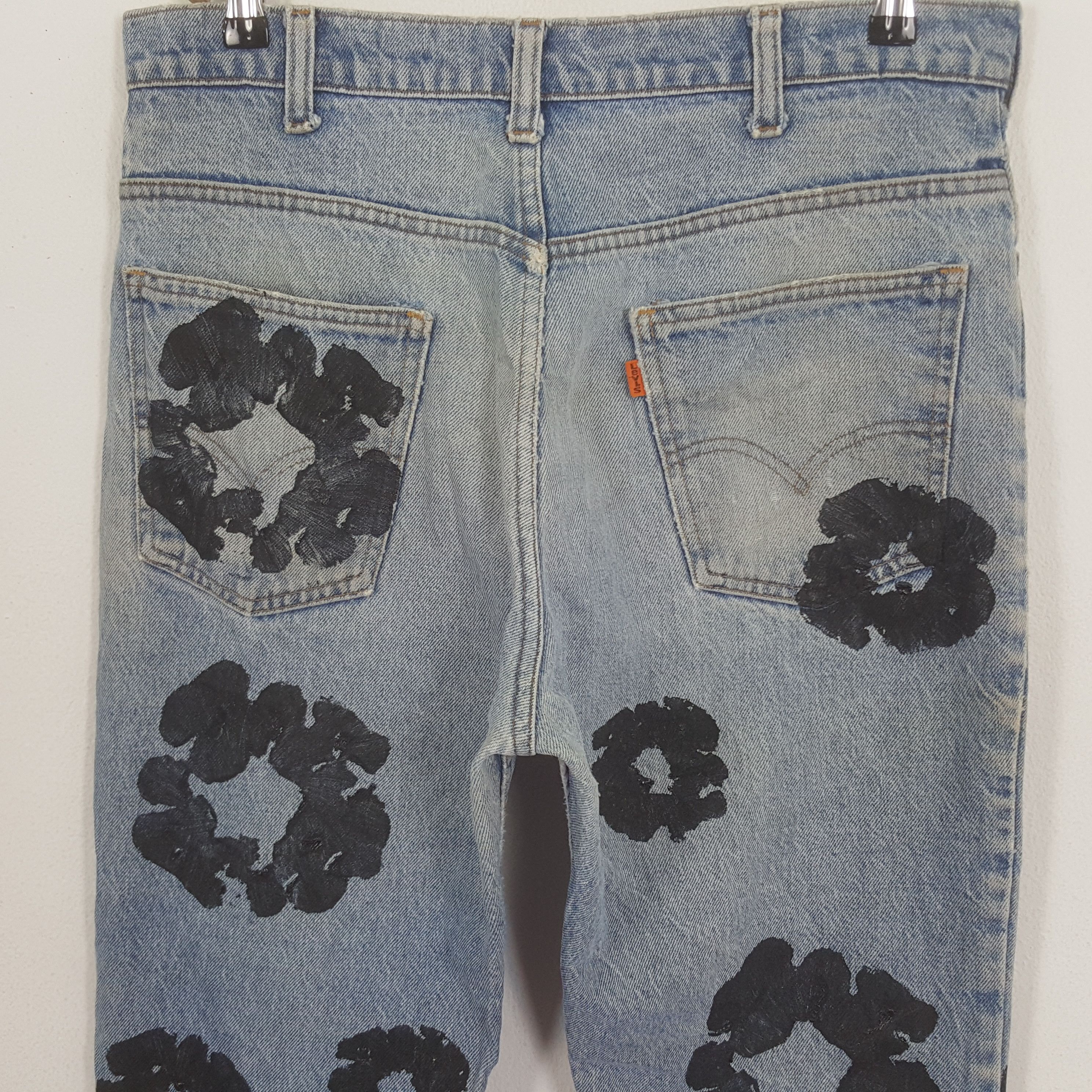 Levi's × Vintage Vintage Levi's American Style Custom Flower Art Denim Jeans Size US 33 - 5 Thumbnail
