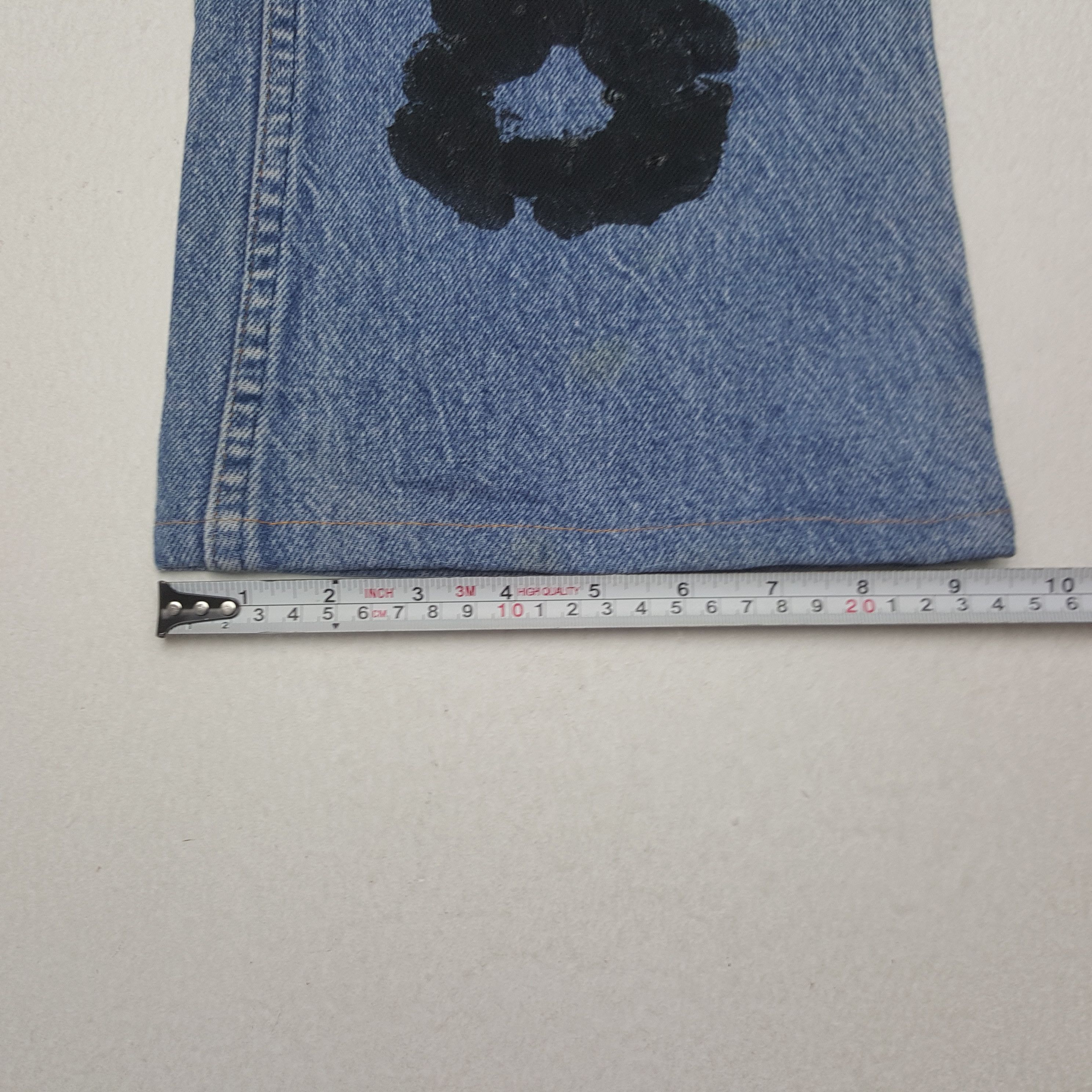 Levi's × Vintage Vintage Levi's American Style Custom Flower Art Denim Jeans Size US 33 - 11 Thumbnail