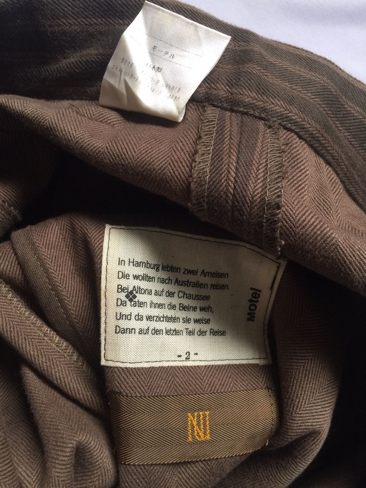 Japanese Brand MOTEL X NANO UNIVERSE Striped Cargo Army Pants Size US 34 / EU 50 - 8 Thumbnail