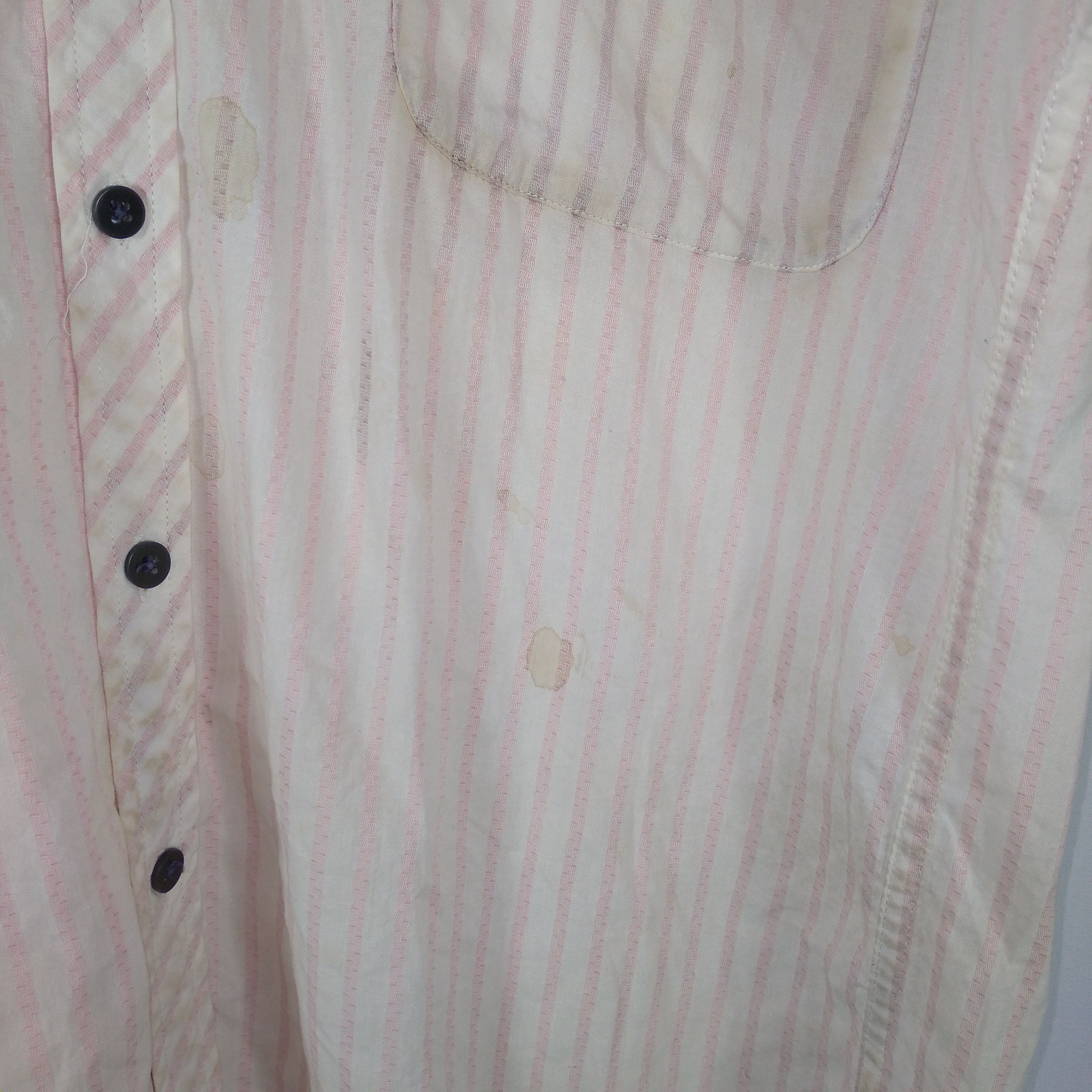 Designer × Kansai Yamamoto × Vintage Vintage Kansai Yamamoto Classic Stripes Single Pocket Shirt Size US L / EU 52-54 / 3 - 8 Thumbnail