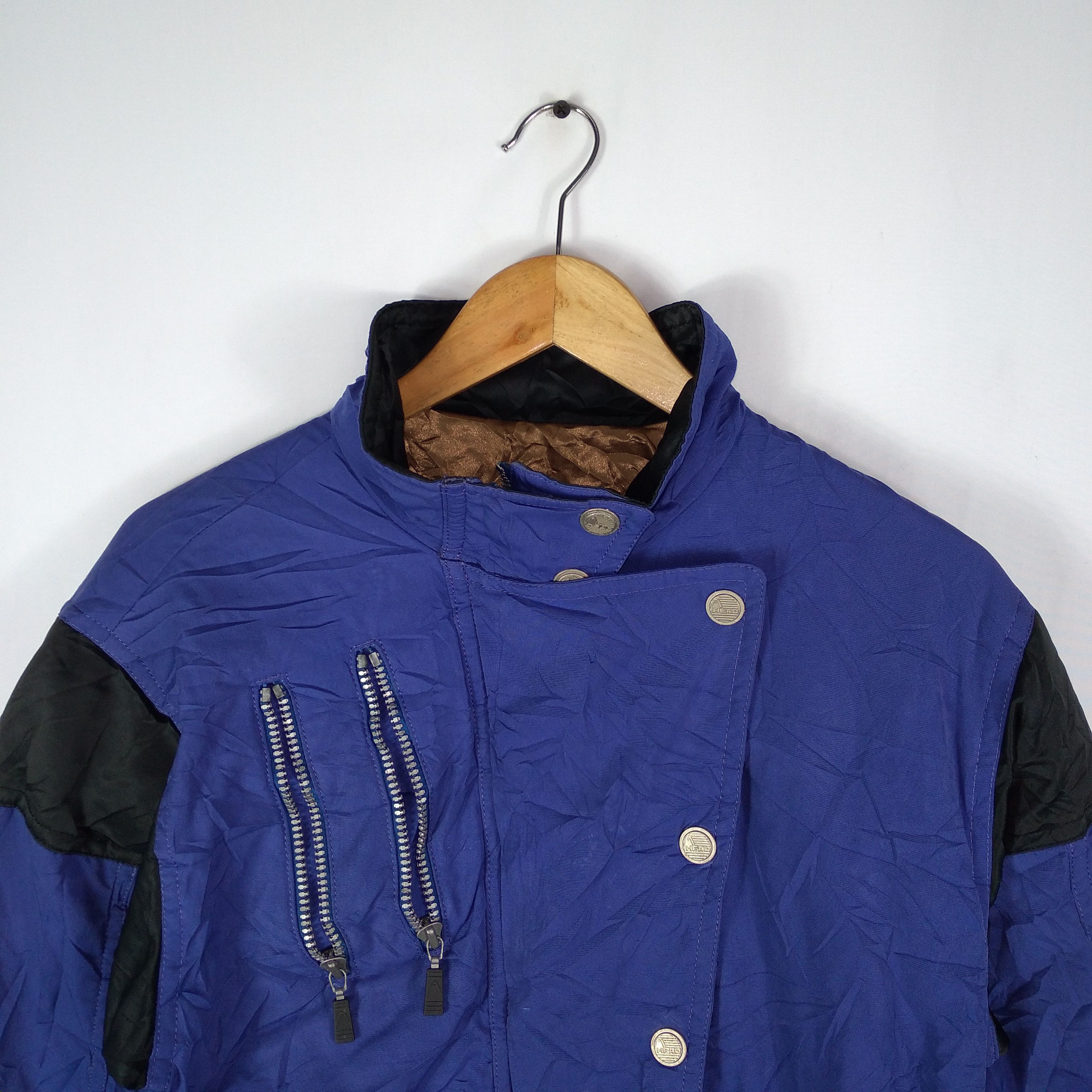 Vintage Vintage Head Embroidery Spellout Cropped Ski Jacket Size XS / US 0-2 / IT 36-38 - 2 Thumbnail