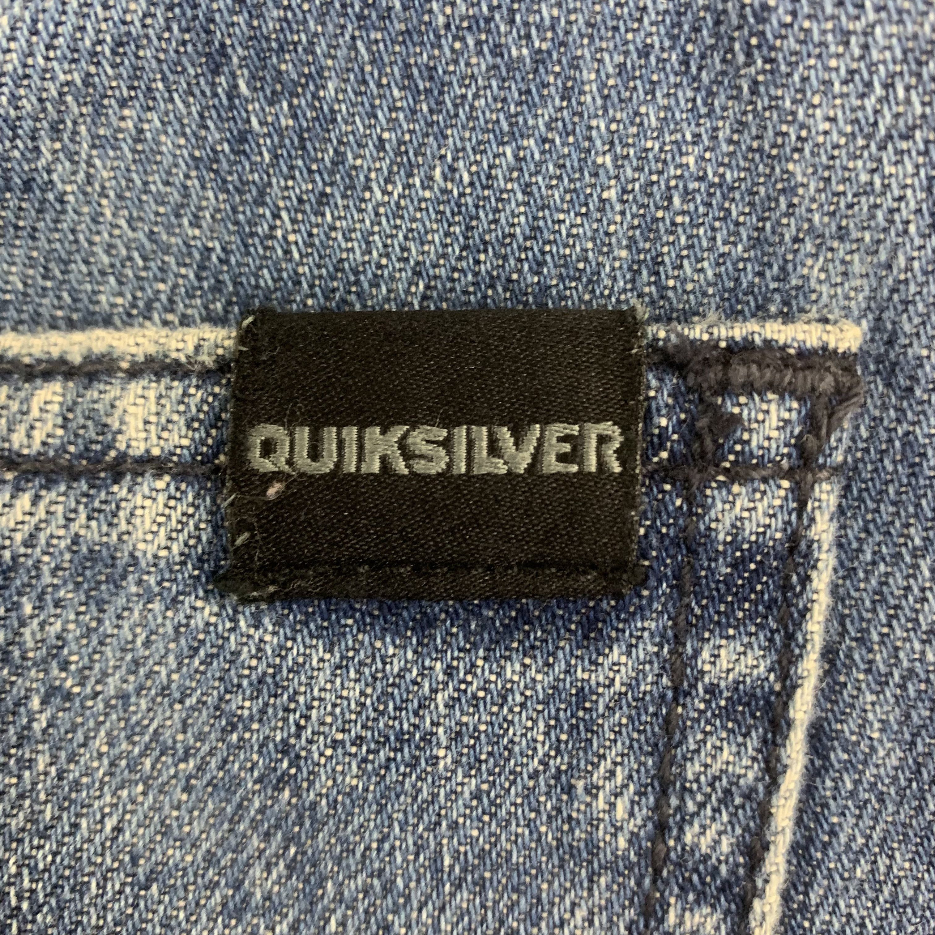 Quiksilver Quiksilver Blue Wash Mid Rise Jeans Slim Tapered Fit Size US 30 / EU 46 - 7 Thumbnail