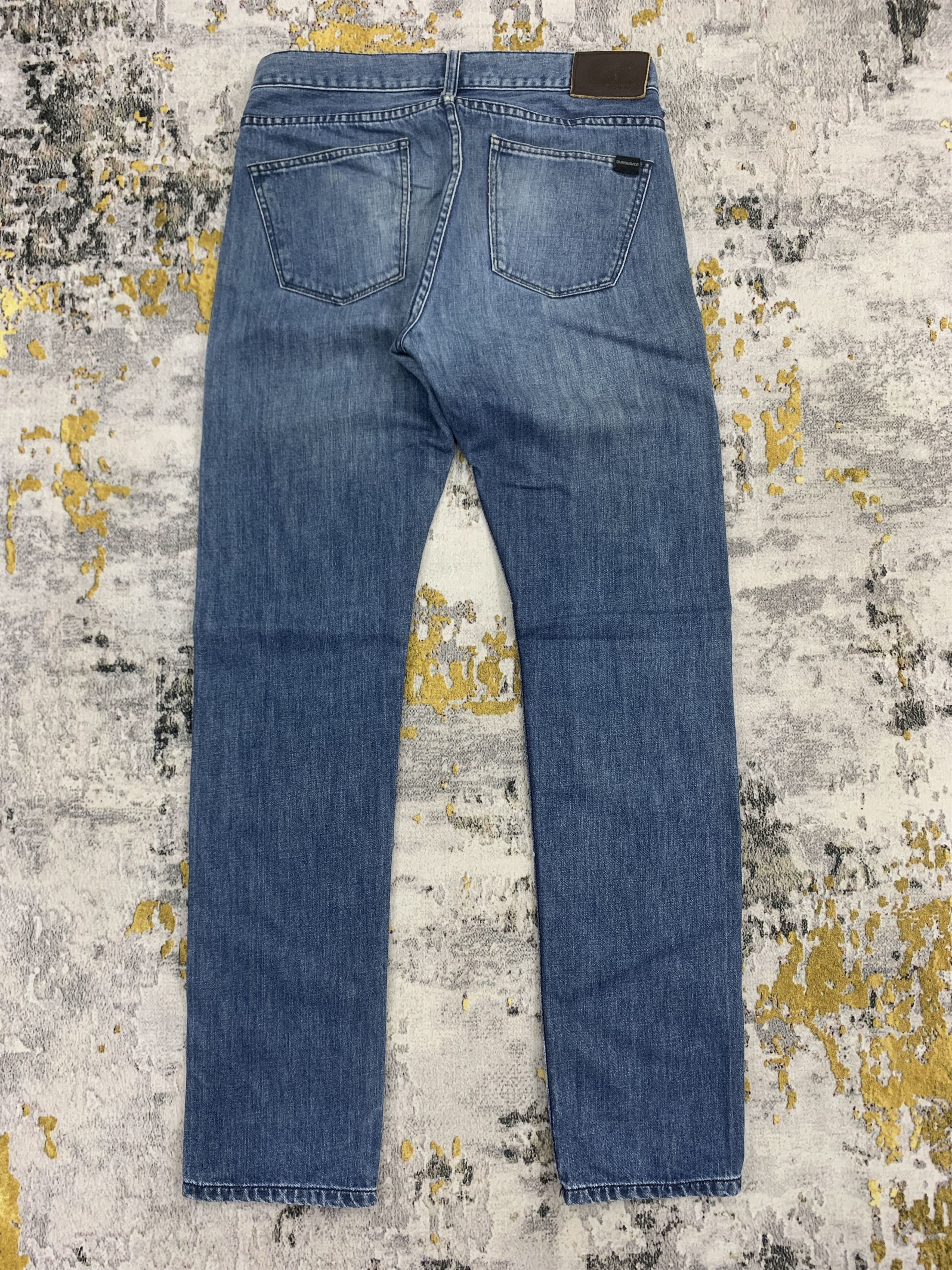 Quiksilver Quiksilver Blue Wash Mid Rise Jeans Slim Tapered Fit Size US 30 / EU 46 - 5 Thumbnail