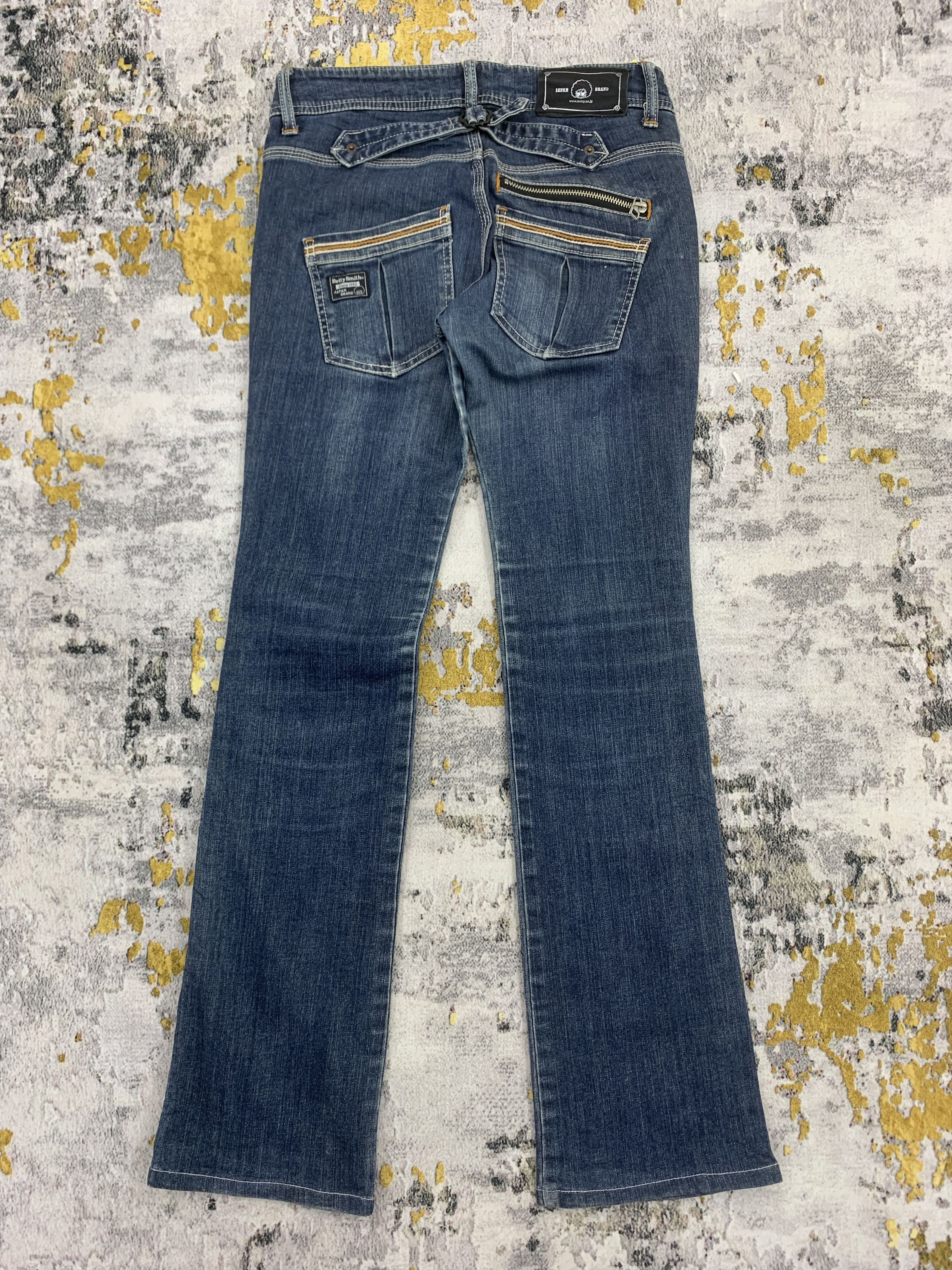 Japanese Brand Flare Womens Jeans Vintage Betty Smith Dark Wash Jeans Size 28" / US 6 / IT 42 - 4 Thumbnail