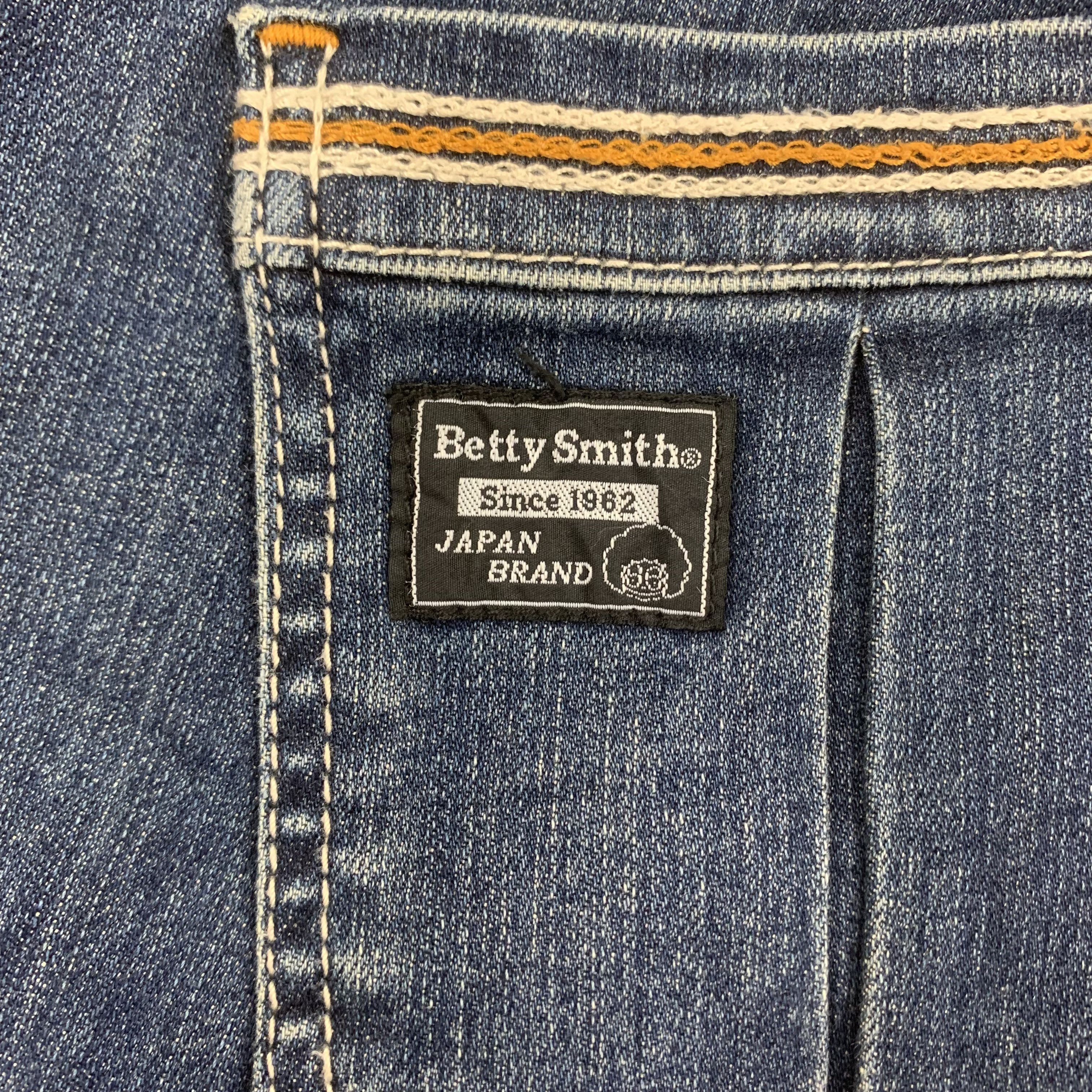 Japanese Brand Flare Womens Jeans Vintage Betty Smith Dark Wash Jeans Size 28" / US 6 / IT 42 - 7 Thumbnail