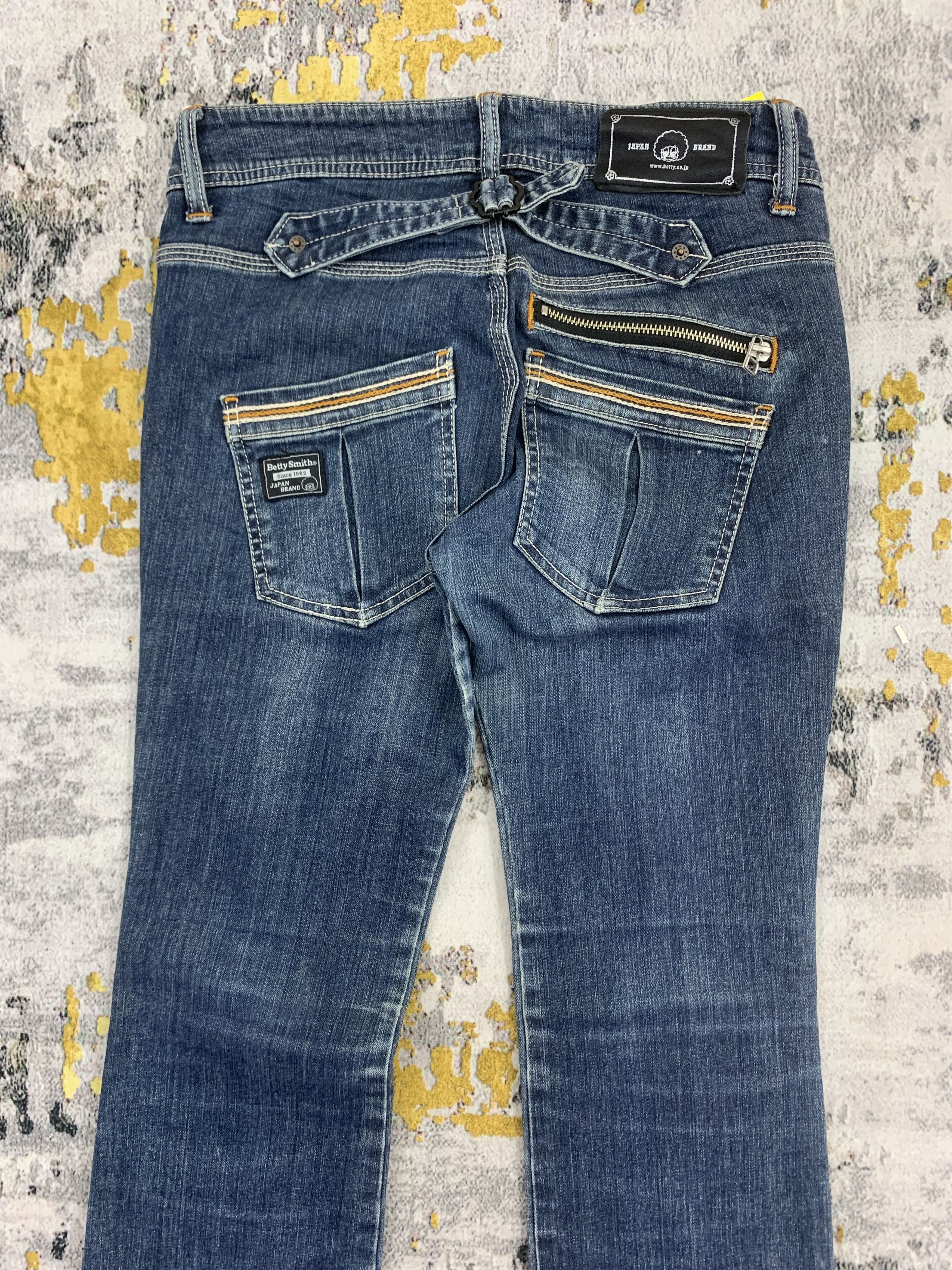 Japanese Brand Flare Womens Jeans Vintage Betty Smith Dark Wash Jeans Size 28" / US 6 / IT 42 - 5 Thumbnail