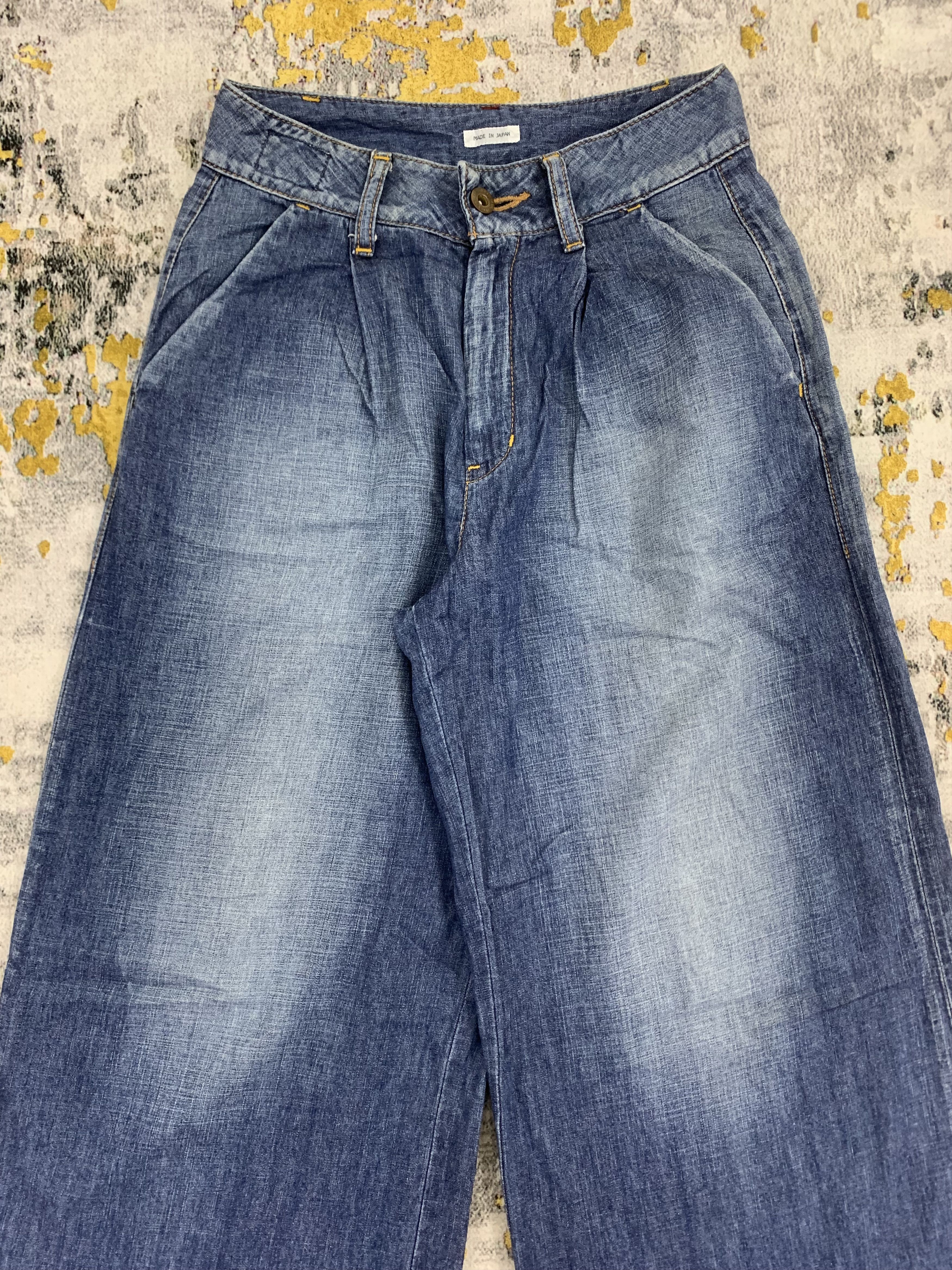 Vintage Tiny Waist Jeans Blue Washed Baggy Jeans size 22 Size US 26 / EU 42 - 2 Thumbnail