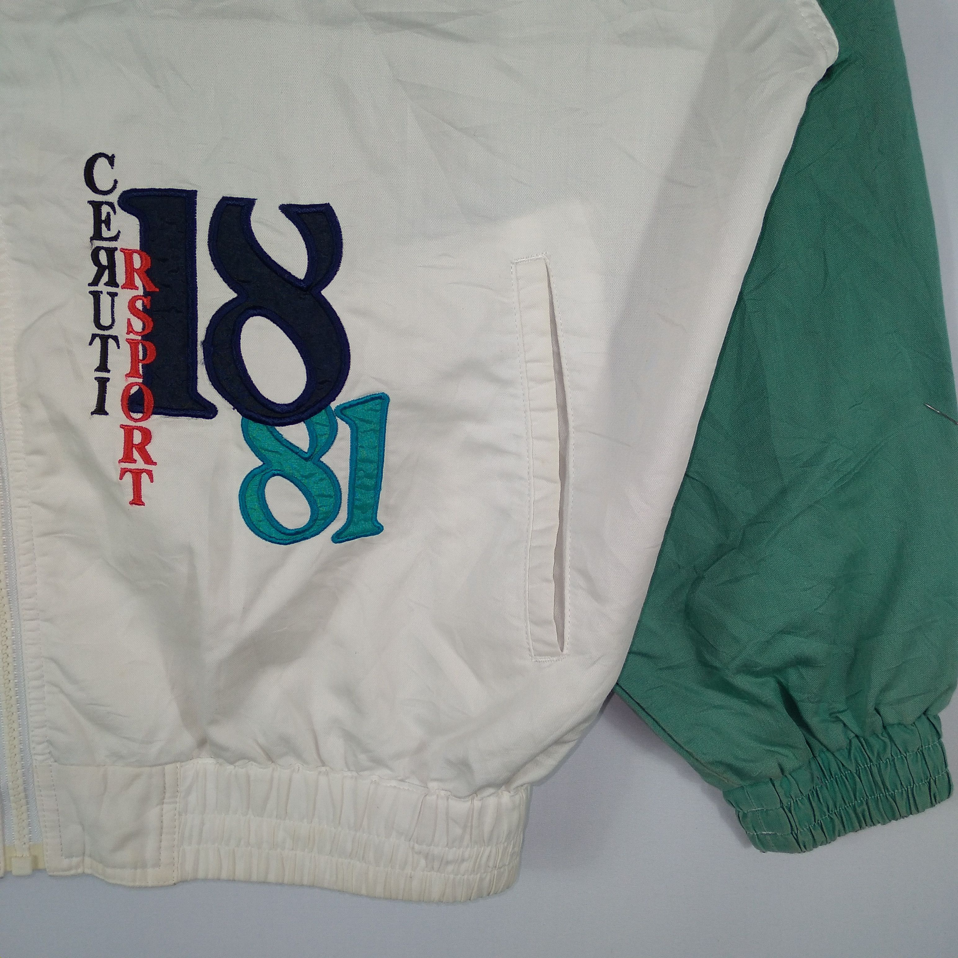 Cerruti 1881 × Vintage Vintage Italian Cerruti 1881 Big Logo Sweater Jacket Size US L / EU 52-54 / 3 - 6 Thumbnail