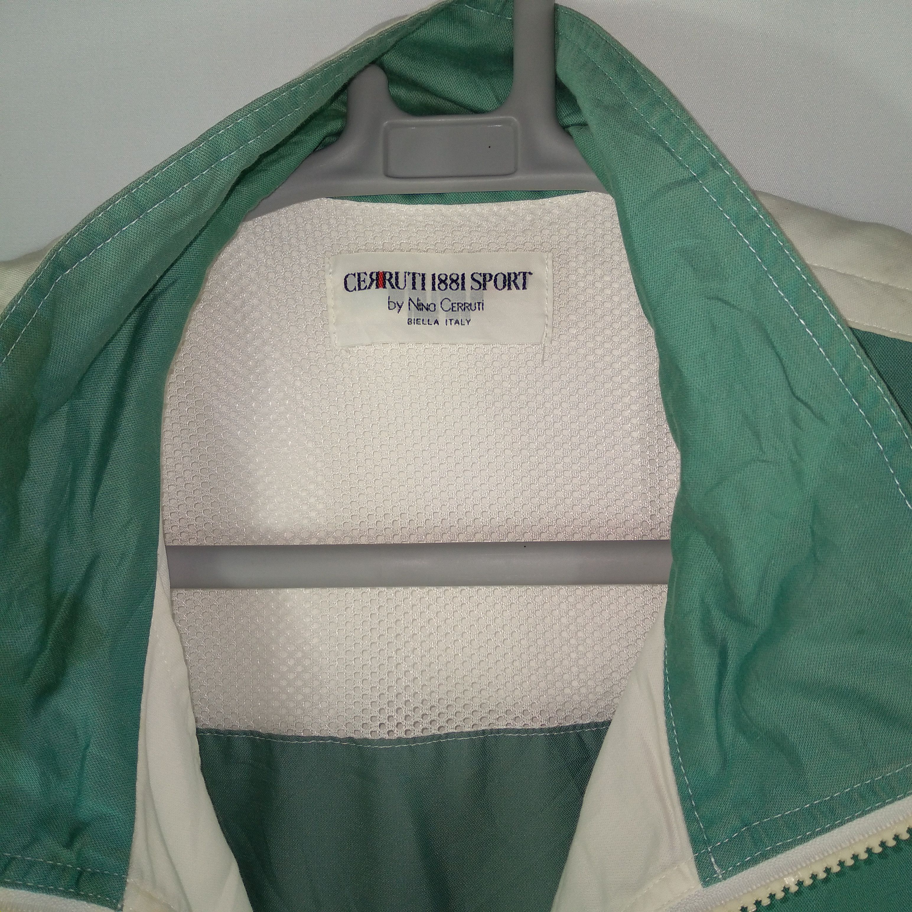 Cerruti 1881 × Vintage Vintage Italian Cerruti 1881 Big Logo Sweater Jacket Size US L / EU 52-54 / 3 - 11 Thumbnail