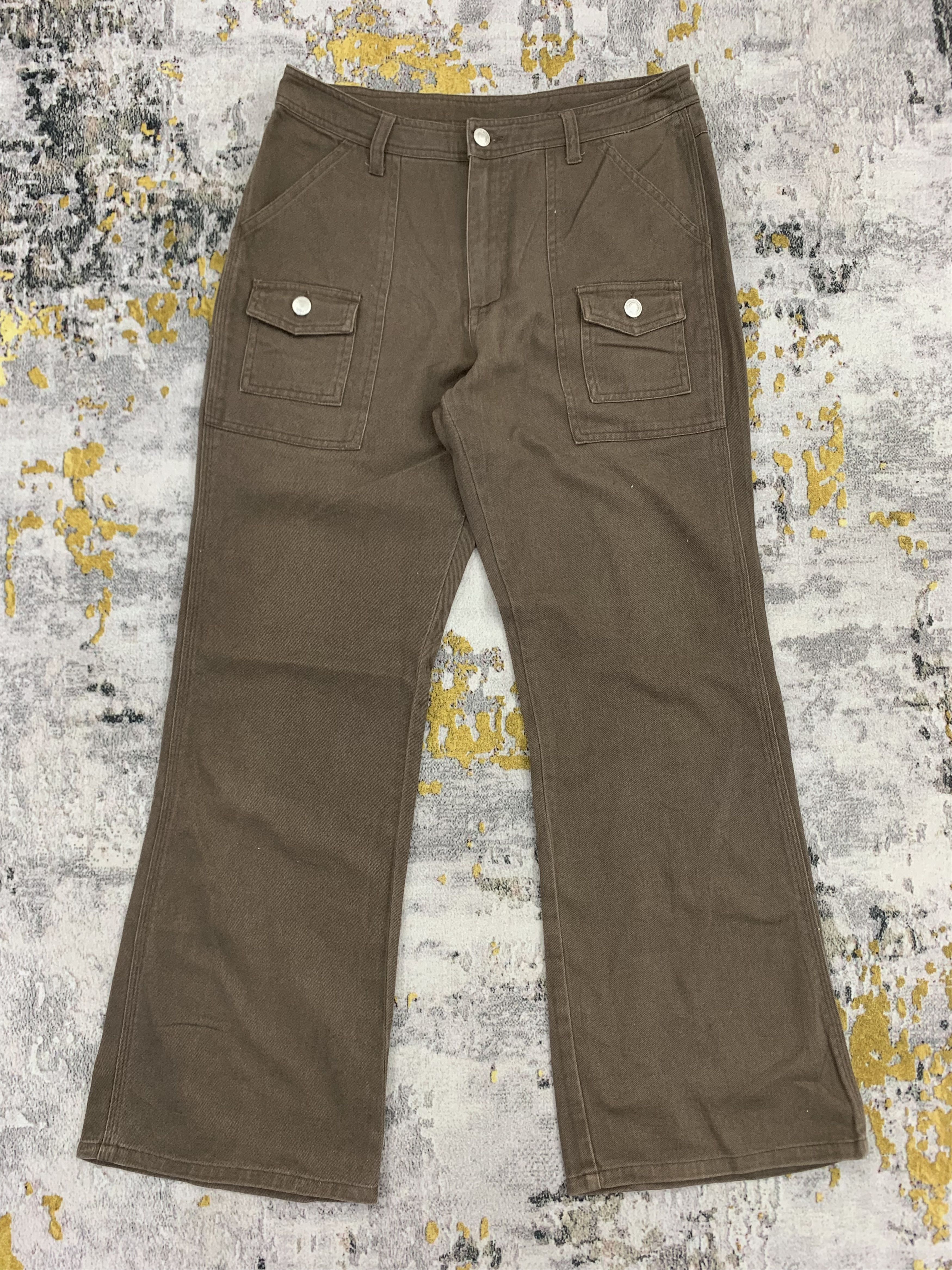 Brown Bush Pants Flared