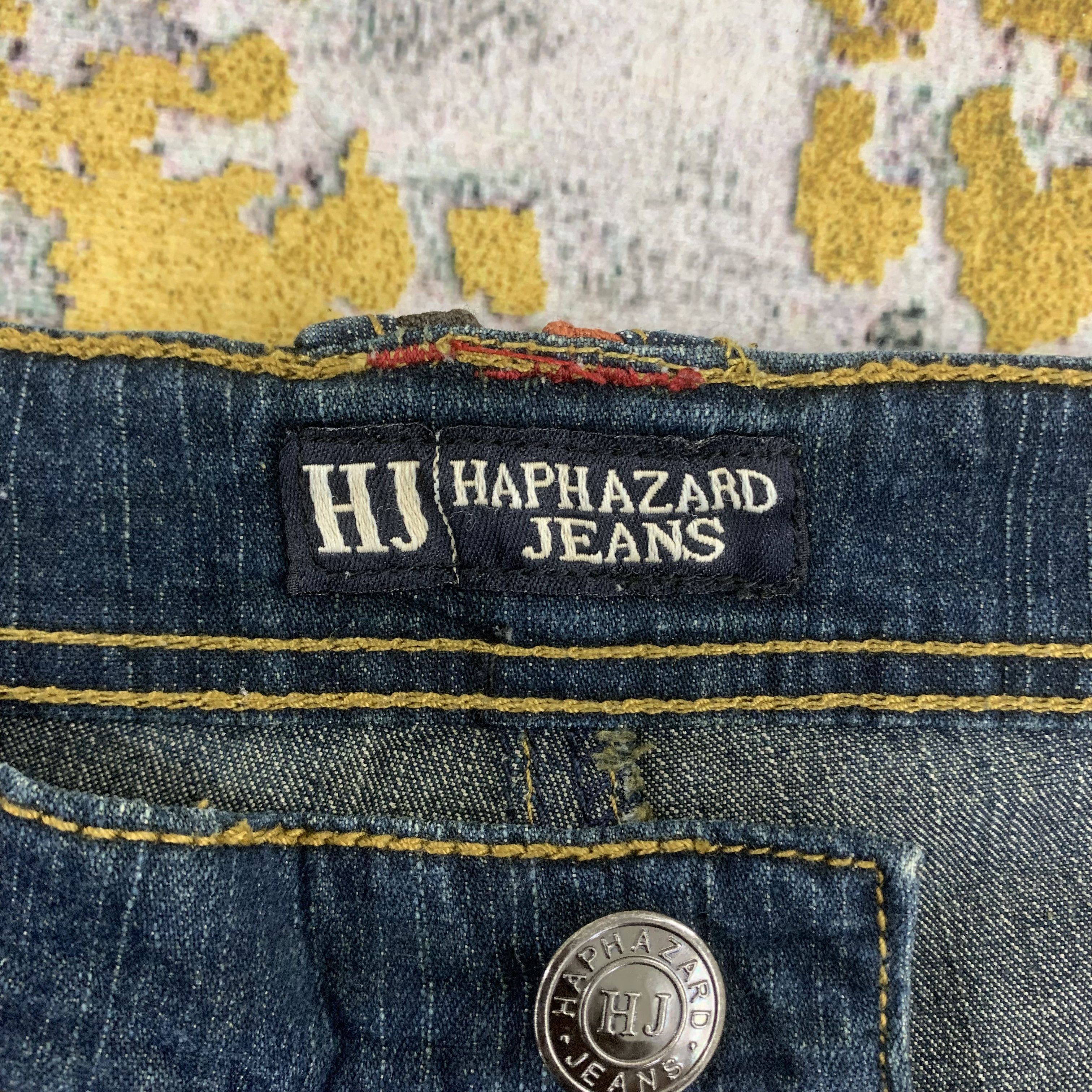 Japanese Brand HJ Flared Dark Wash Jeans Mid Rise Jeans Size US 27 - 4 Thumbnail