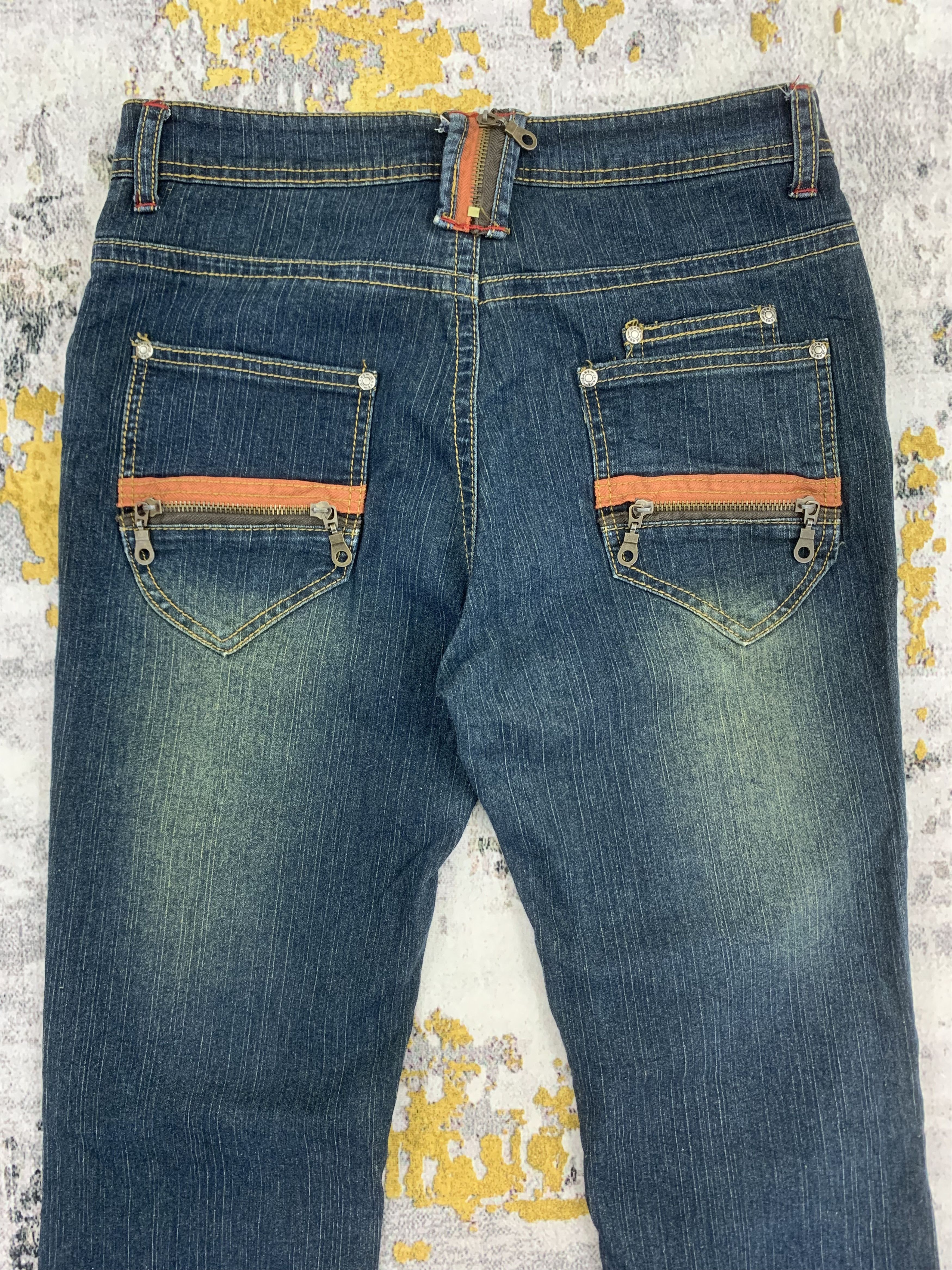 Japanese Brand HJ Flared Dark Wash Jeans Mid Rise Jeans Size US 27 - 6 Thumbnail