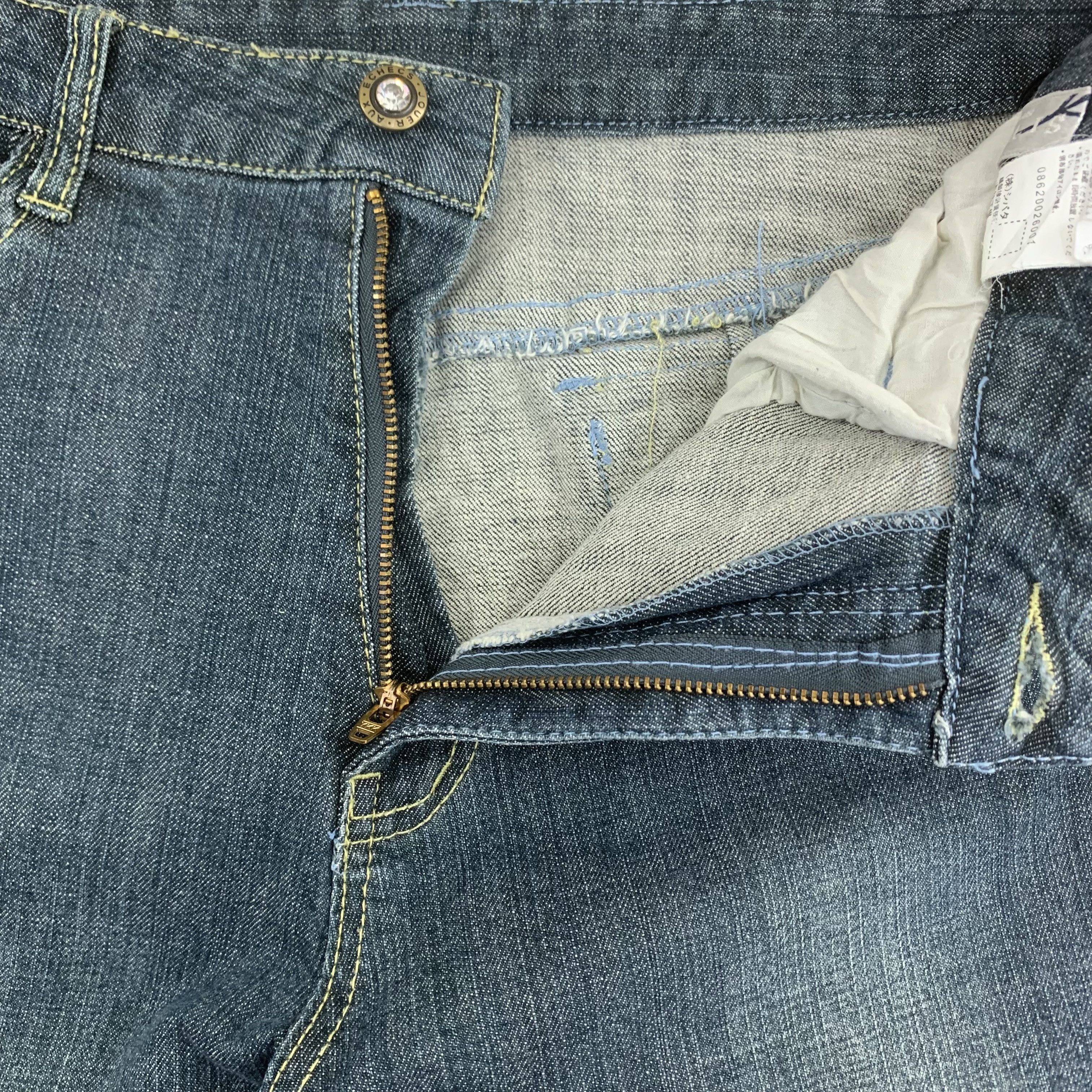 Vintage Western Cowboy Style Flared Jeans Mid Rise Dark Washed Size US 30 / EU 46 - 3 Thumbnail