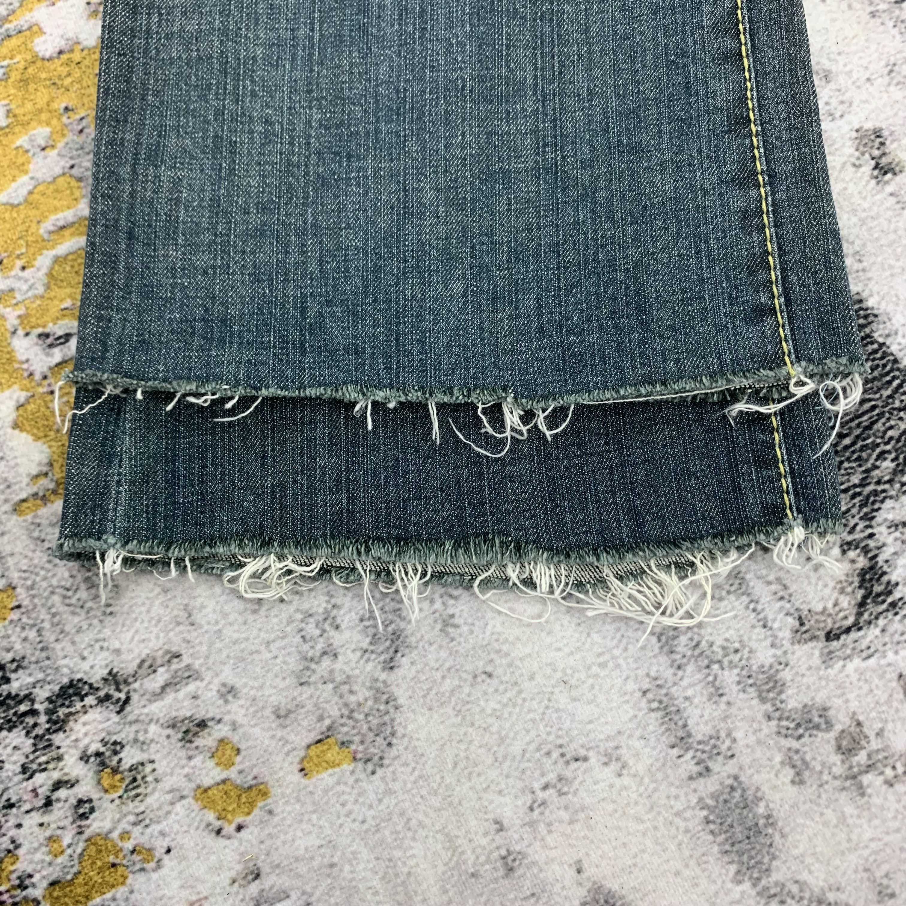 Vintage Western Cowboy Style Flared Jeans Mid Rise Dark Washed Size US 30 / EU 46 - 6 Thumbnail
